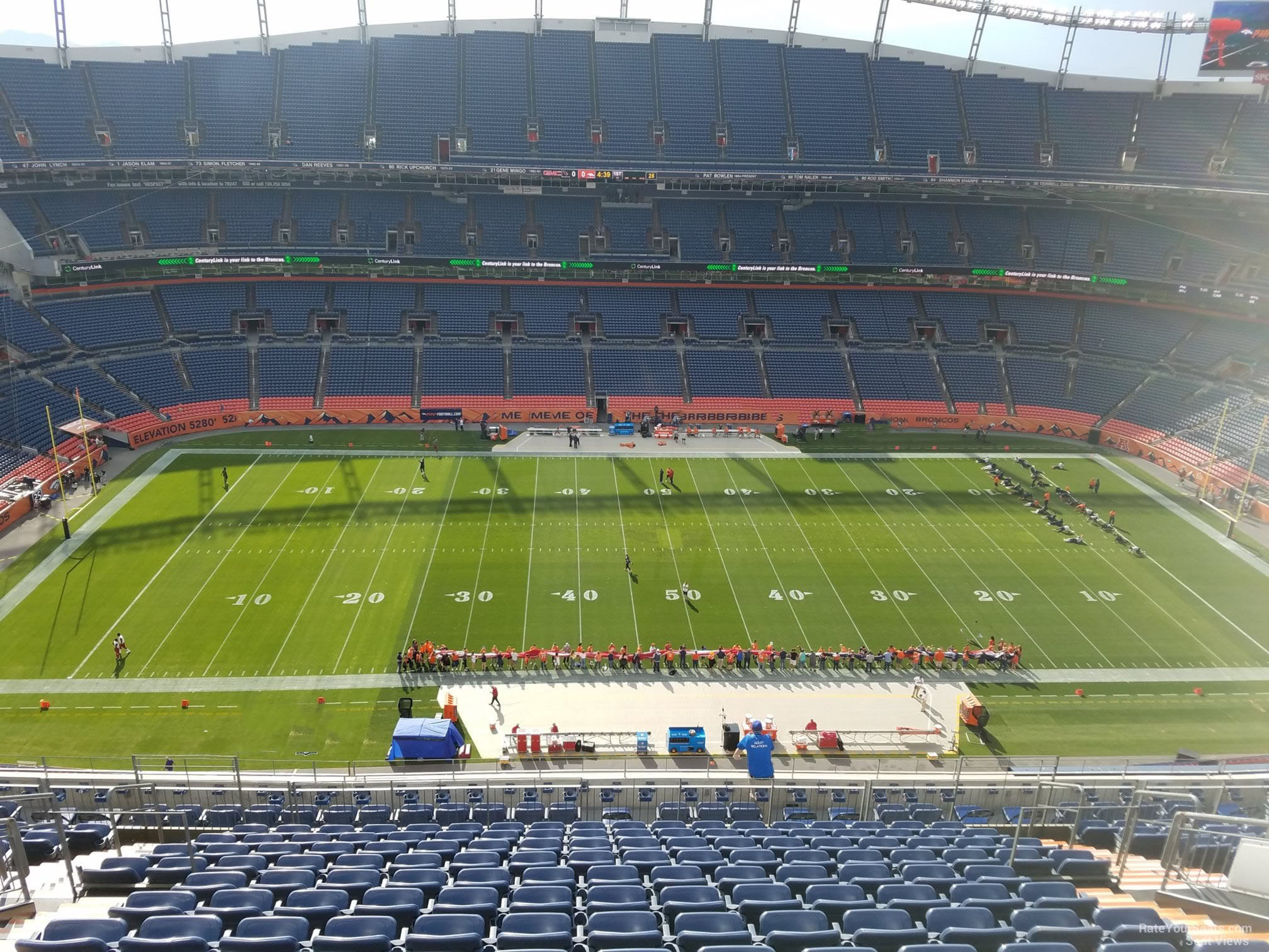 section 535, row 16 seat view  for football - empower field (at mile high)