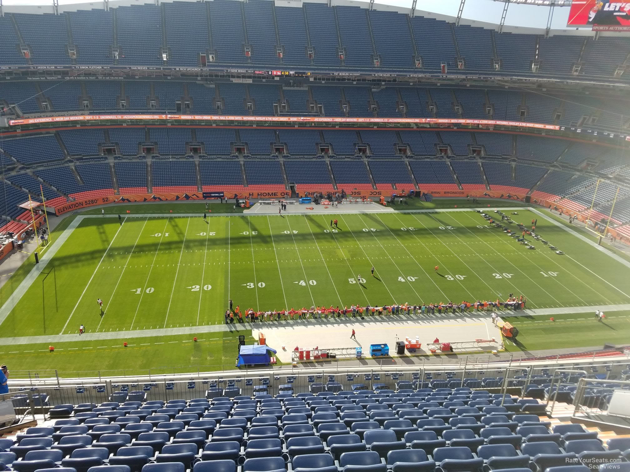 section 536, row 16 seat view  - empower field (at mile high)