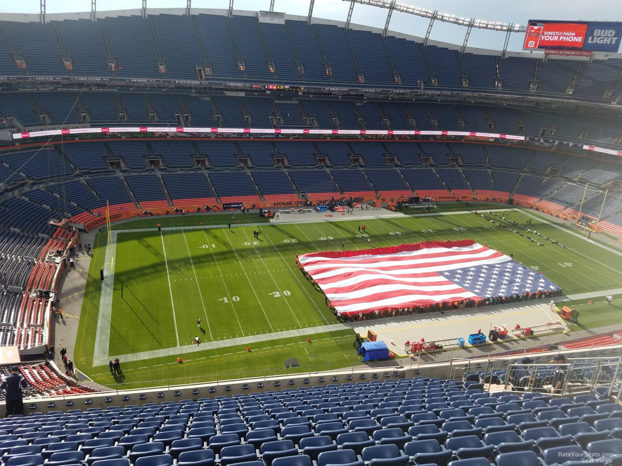 section 538, row 16 seat view  for football - empower field (at mile high)