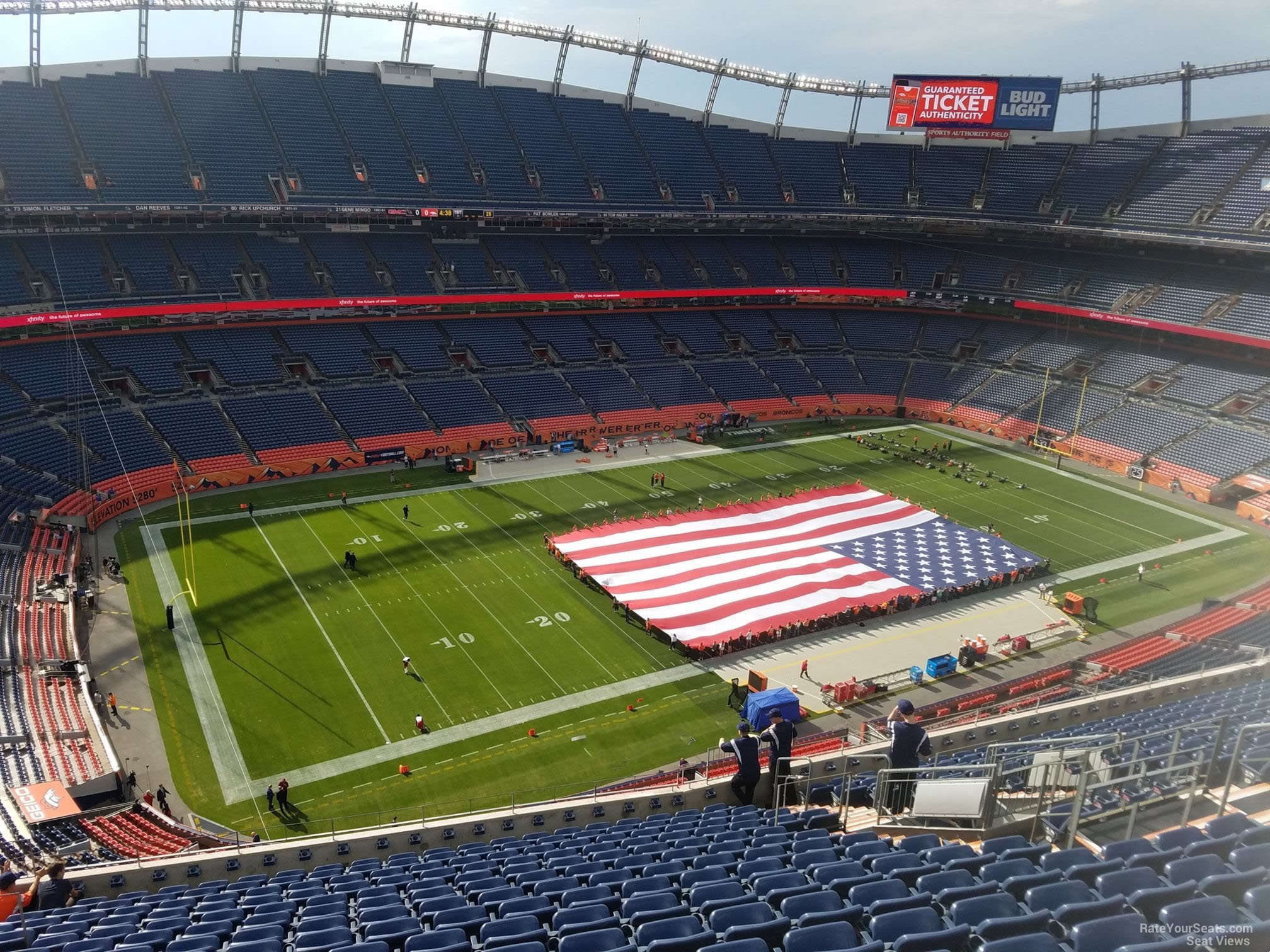 section 539, row 16 seat view  - empower field (at mile high)