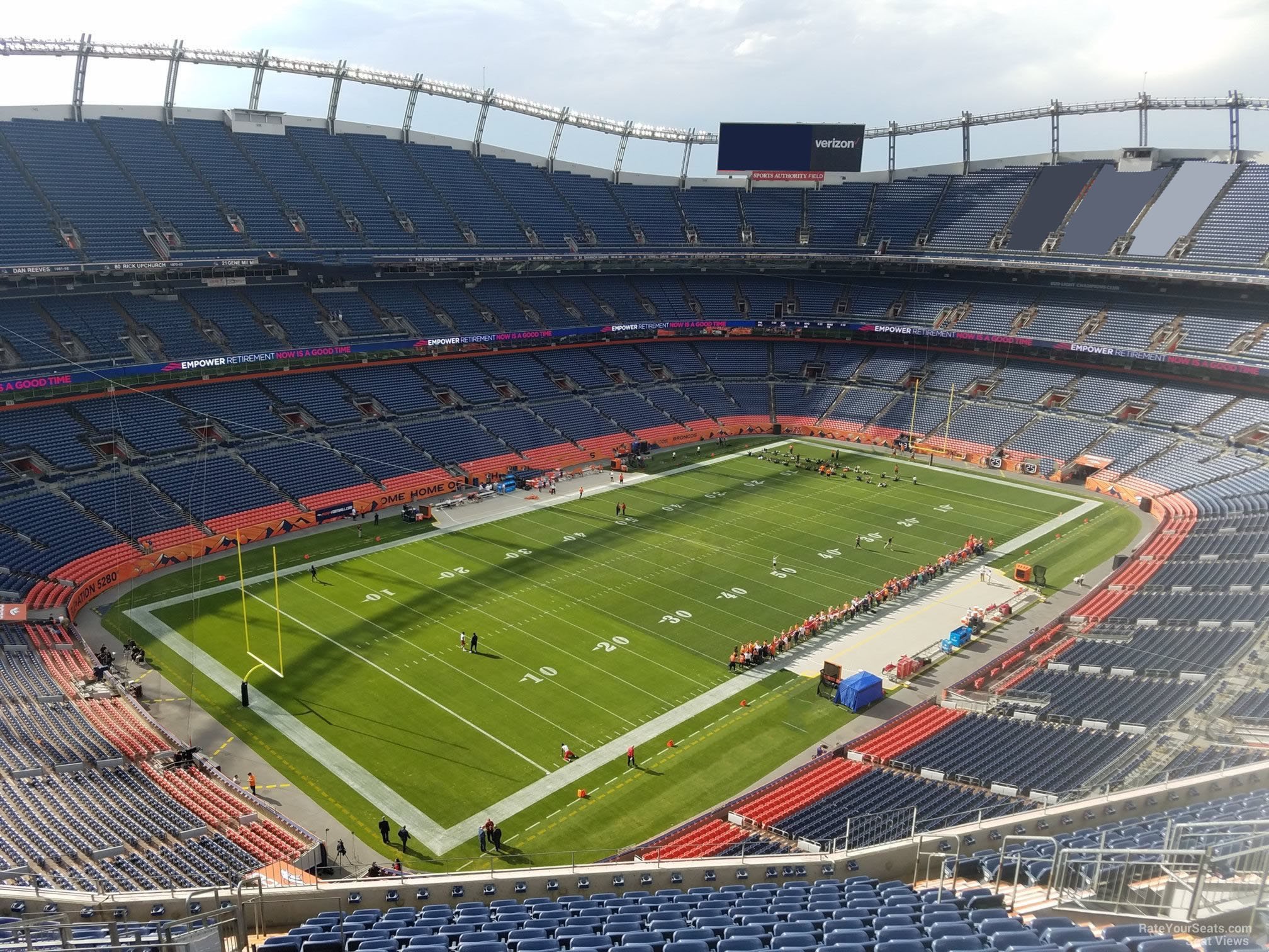 section 541, row 16 seat view  for football - empower field (at mile high)