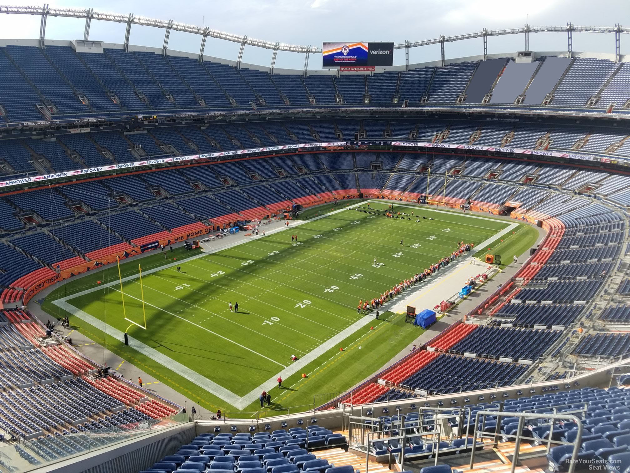 section 542, row 16 seat view  for football - empower field (at mile high)