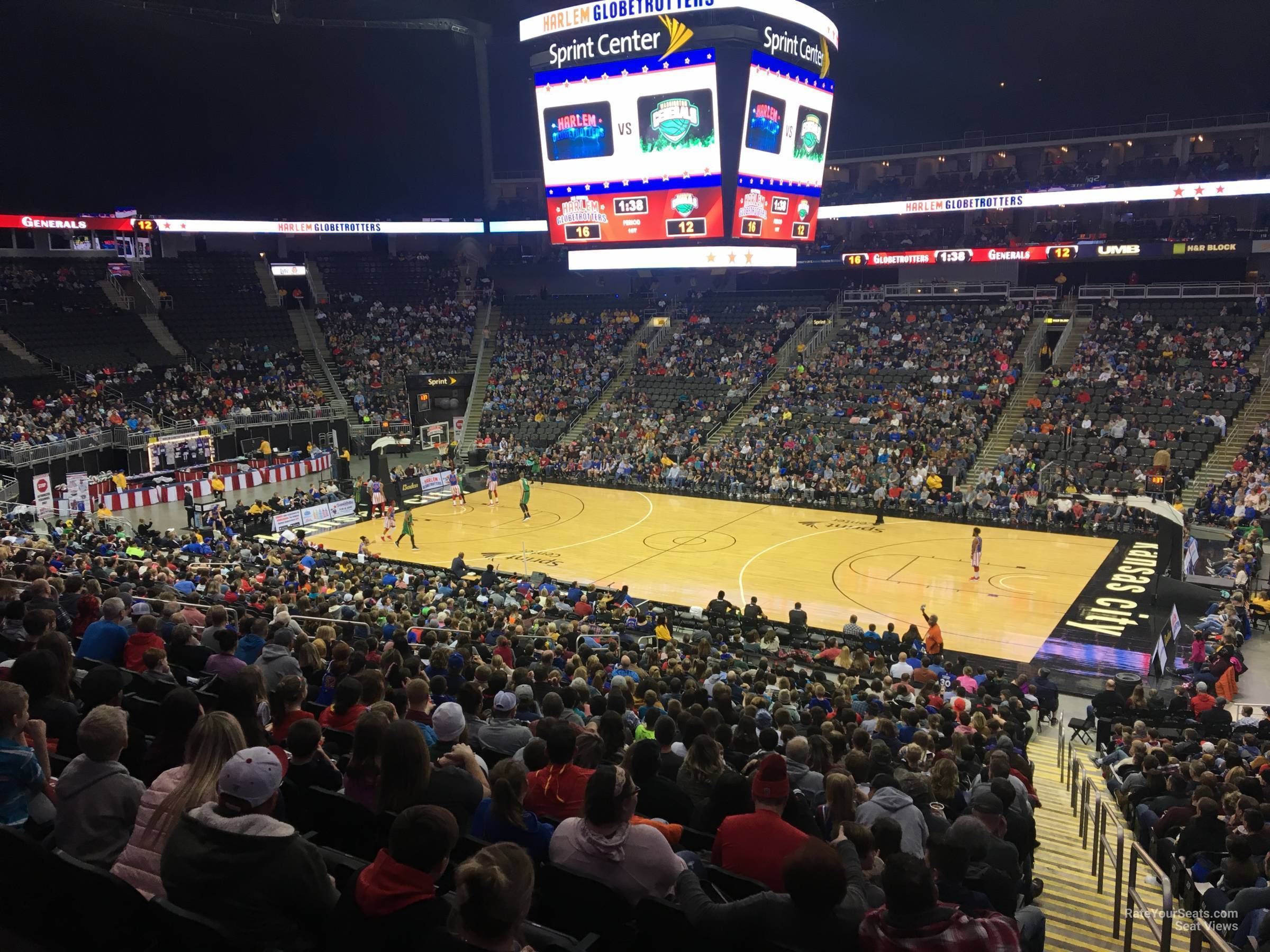 section 105, row 27 seat view  for basketball - t-mobile center