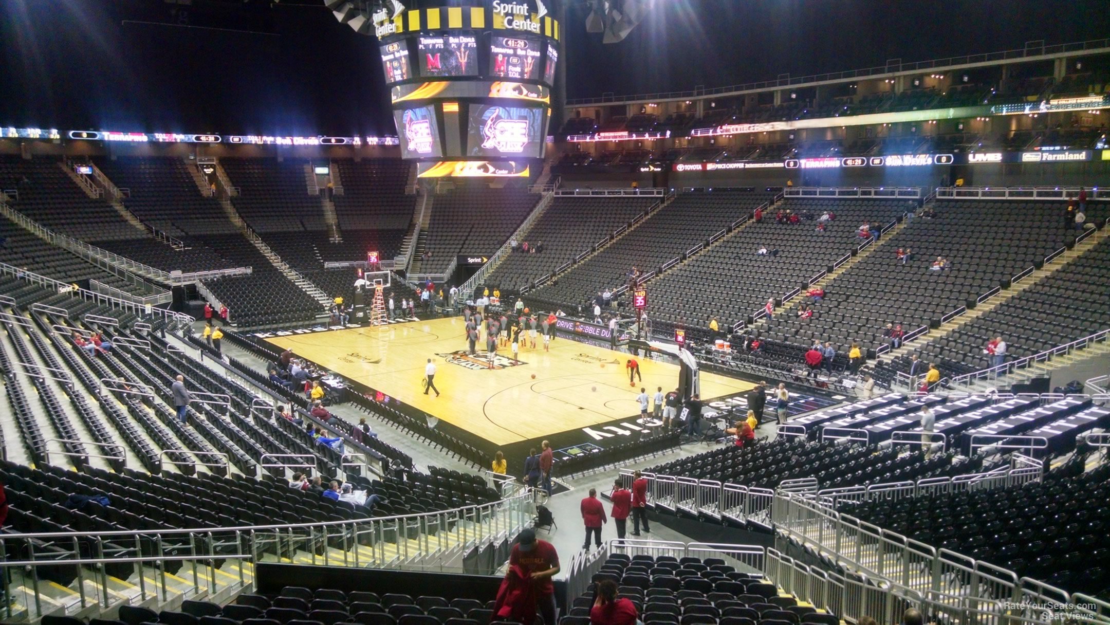 sprint center section 114 basketball seating sprint seating chart