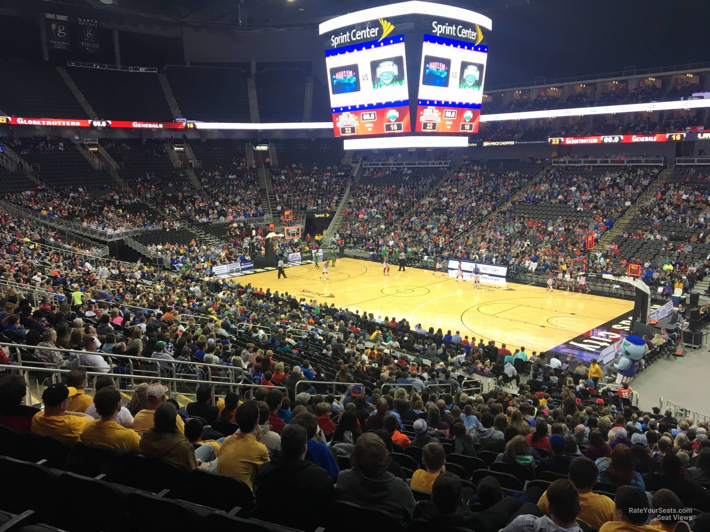 section 115, row 27 seat view  for basketball - t-mobile center