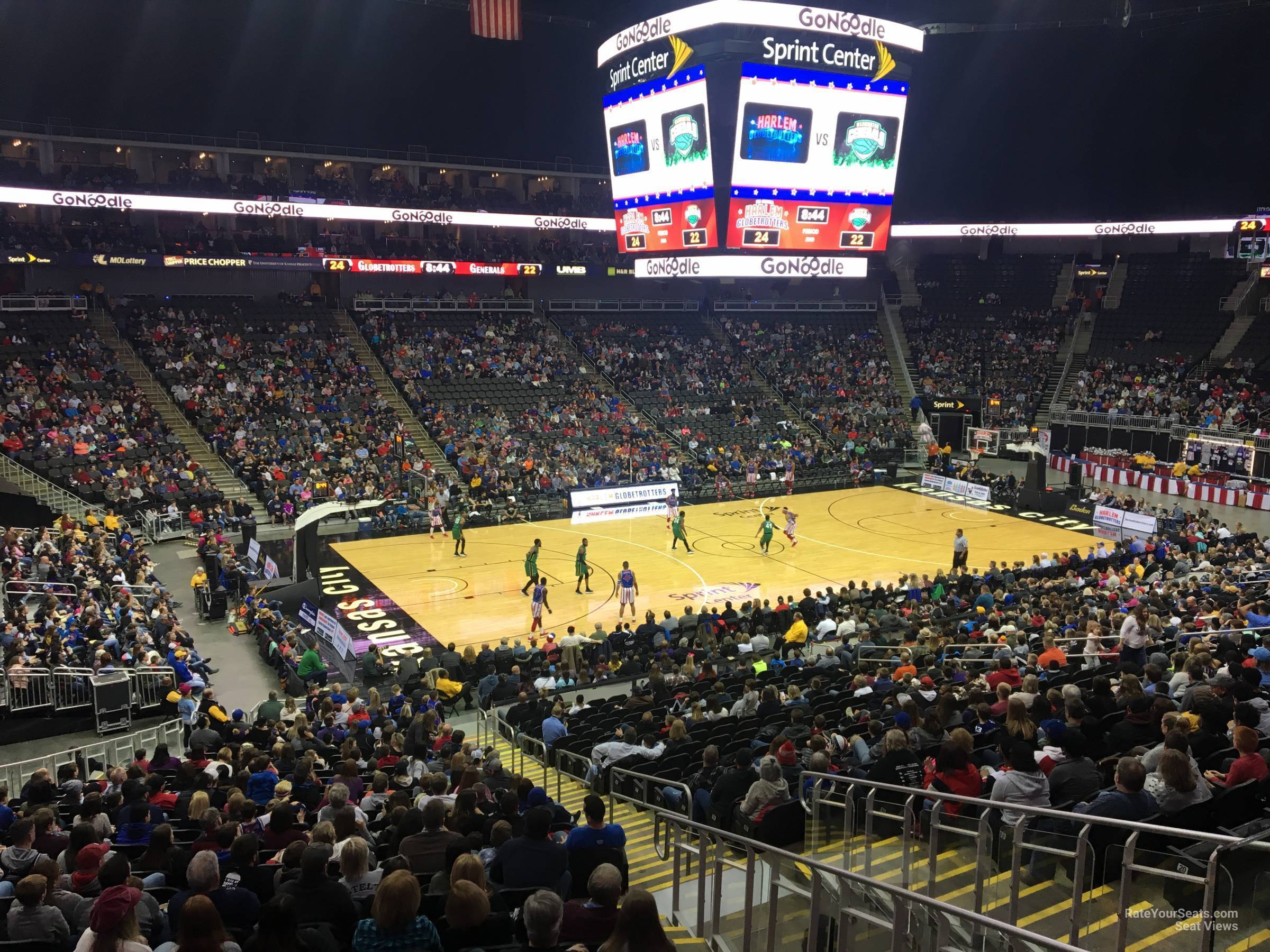 section 119, row 27 seat view  for basketball - t-mobile center