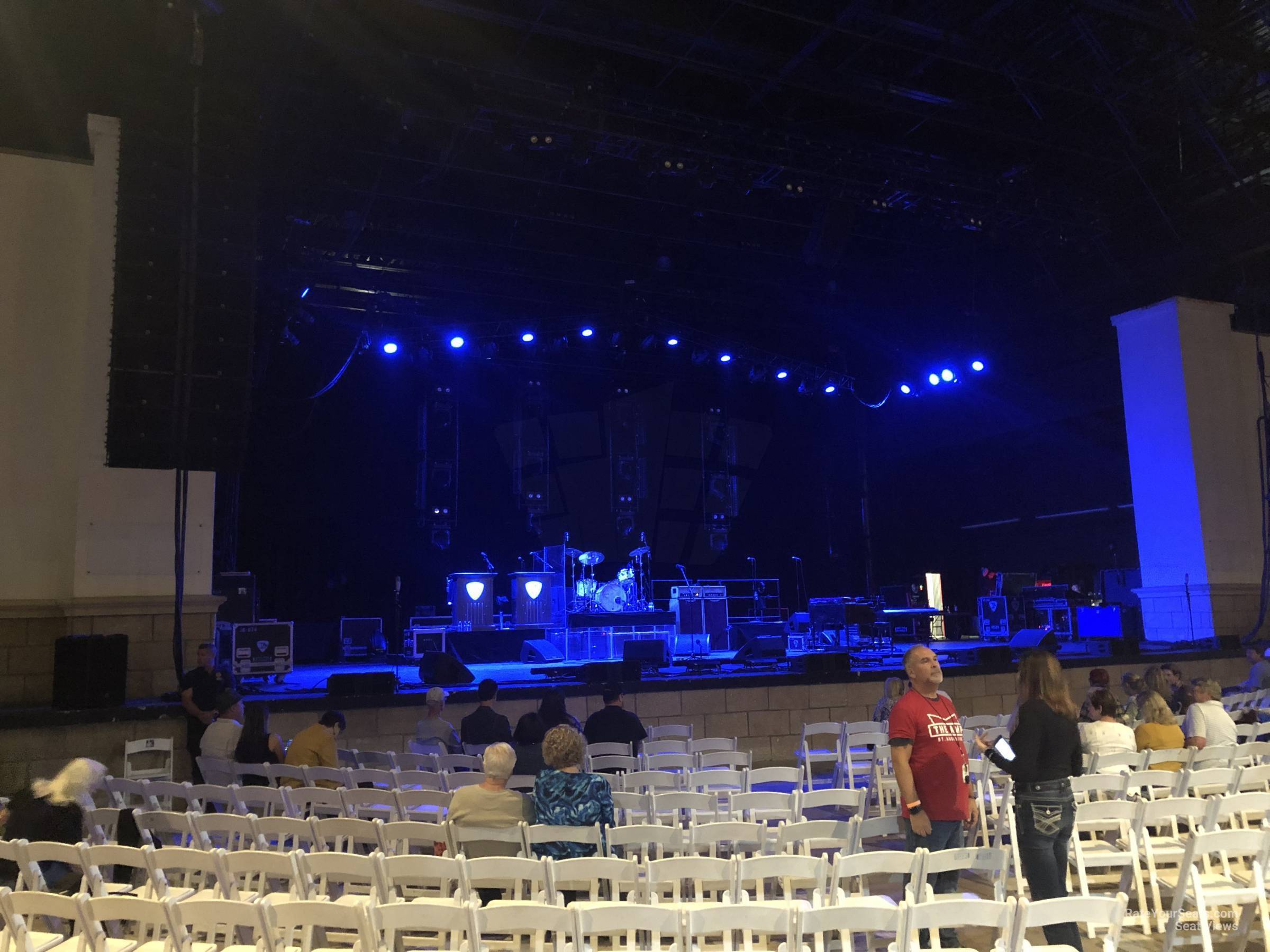 pit 3, row m seat view  - st. augustine amphitheatre