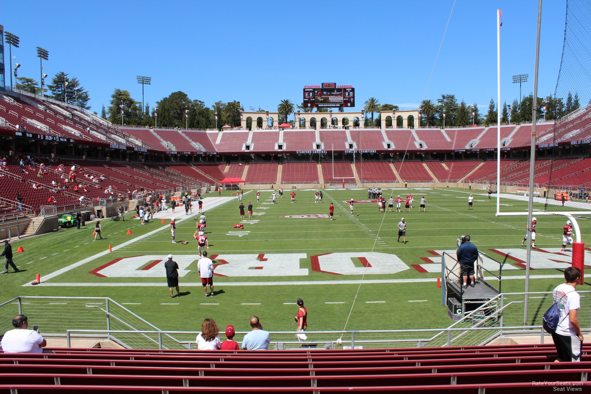section 104, row j seat view  - stanford stadium