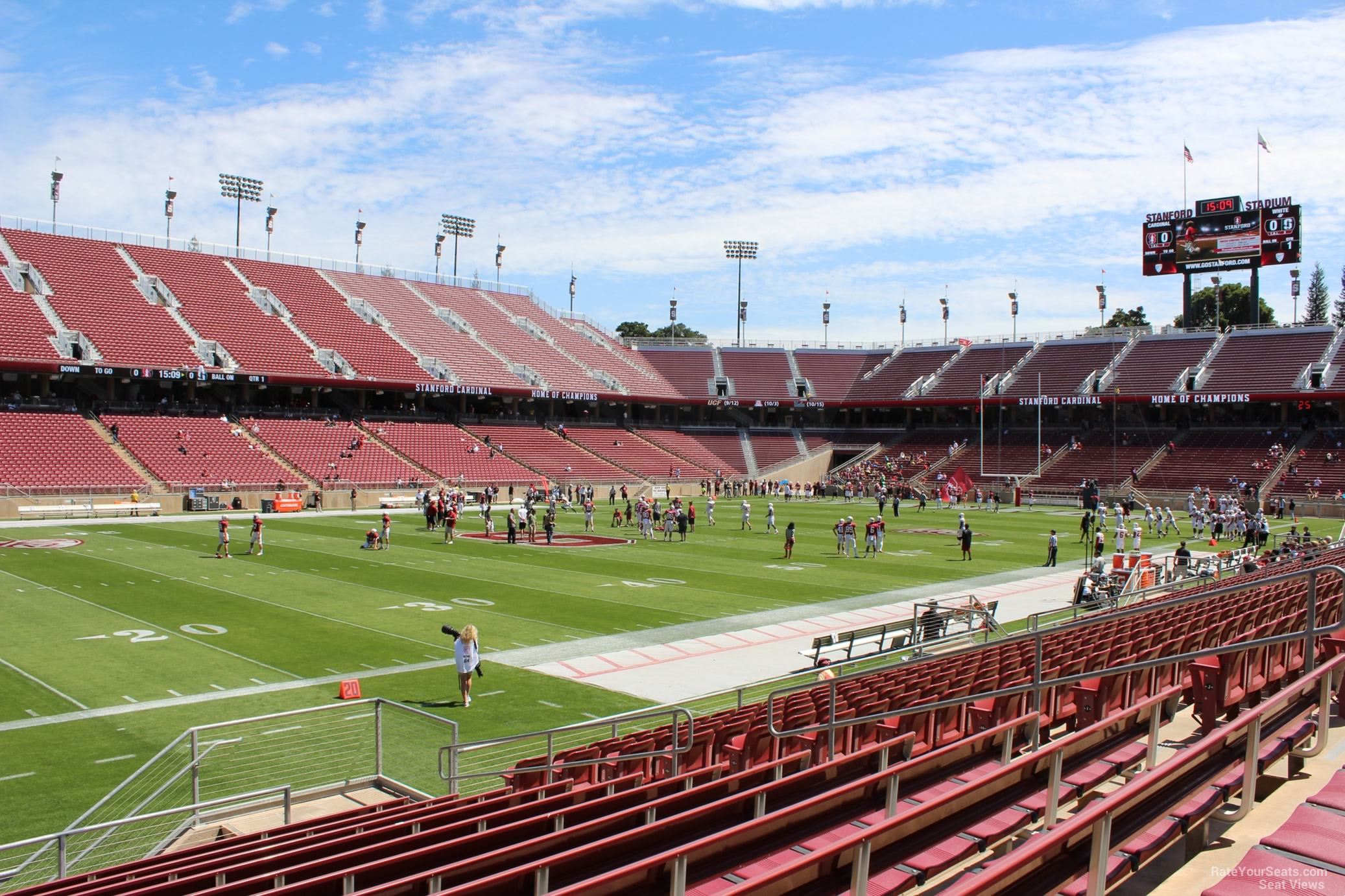 section 116, row j seat view  - stanford stadium