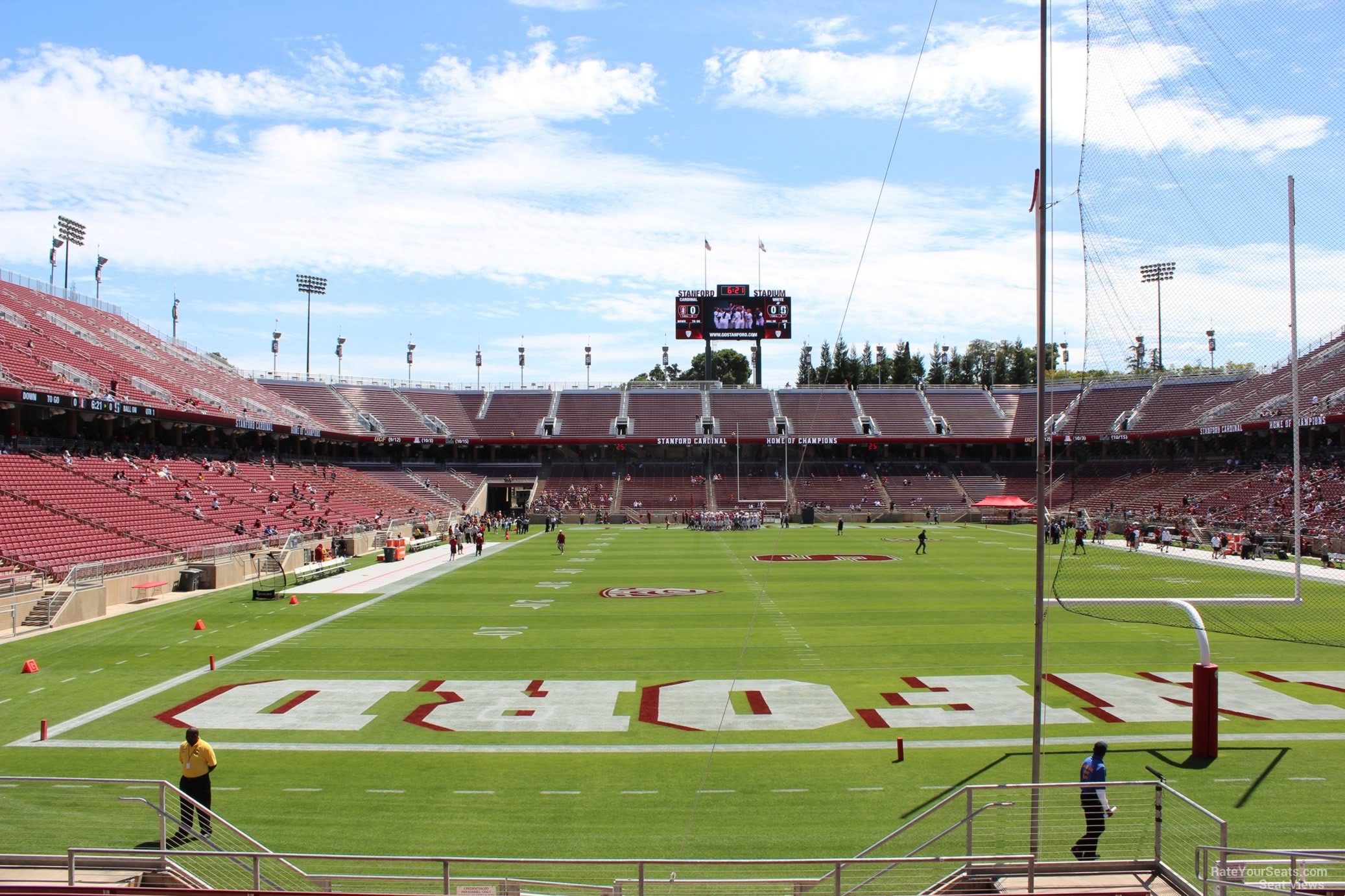 section 124, row j seat view  for football - stanford stadium