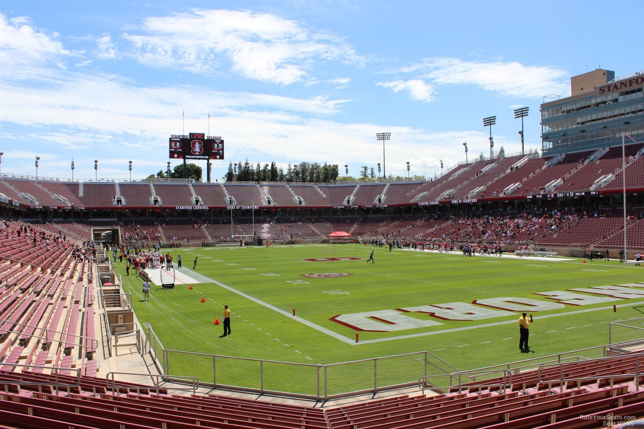section 126, row j seat view  - stanford stadium