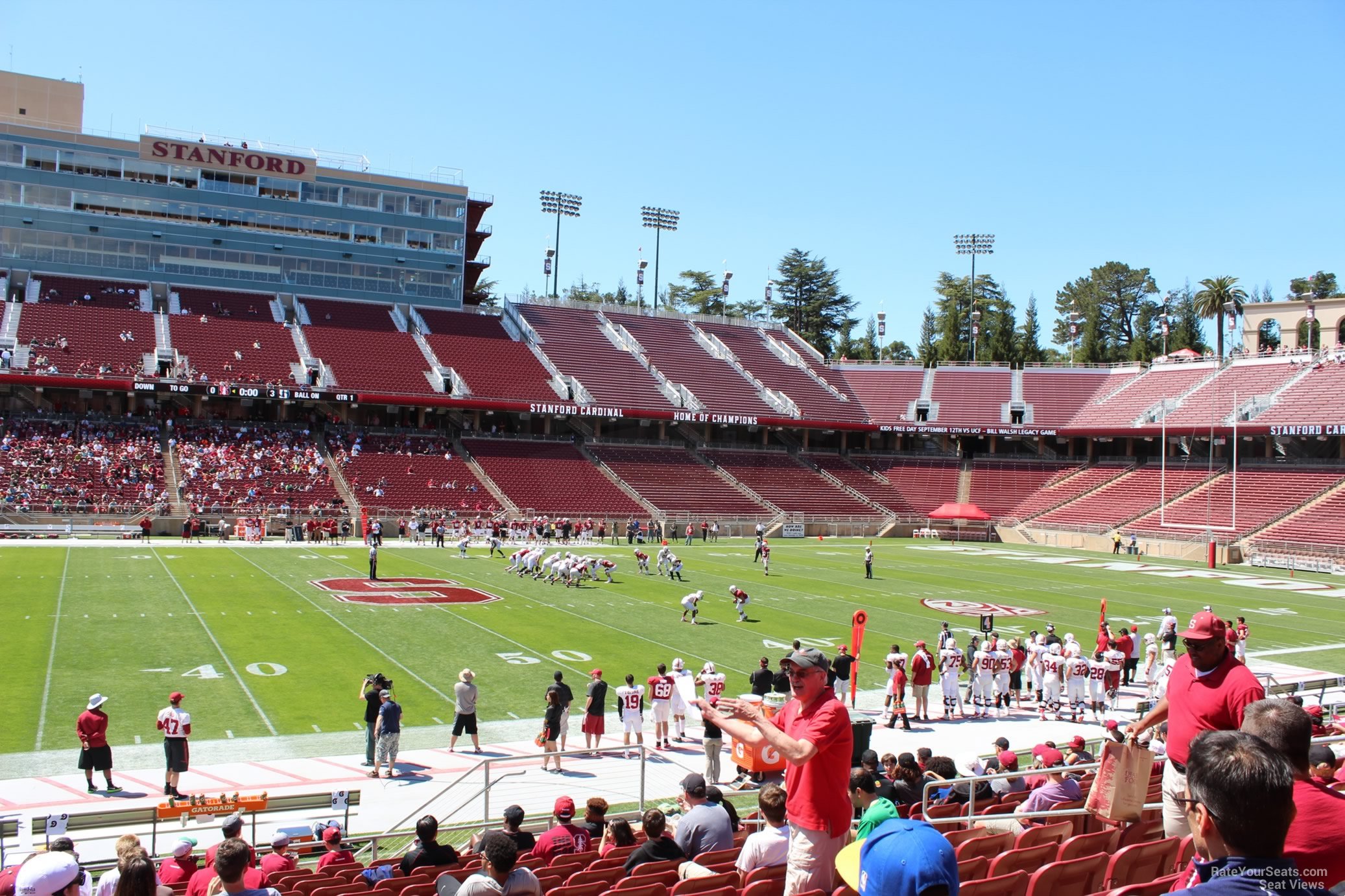 section 135, row j seat view  - stanford stadium