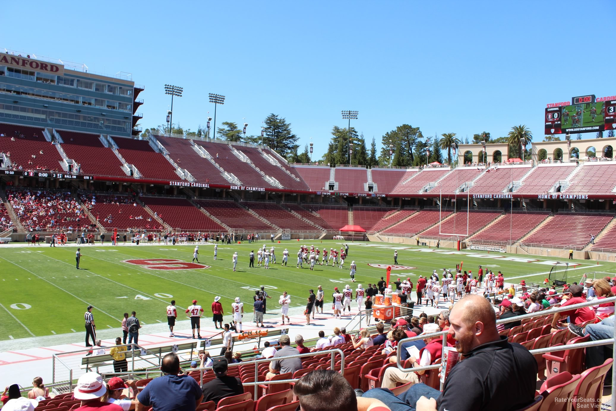 section 136, row j seat view  - stanford stadium