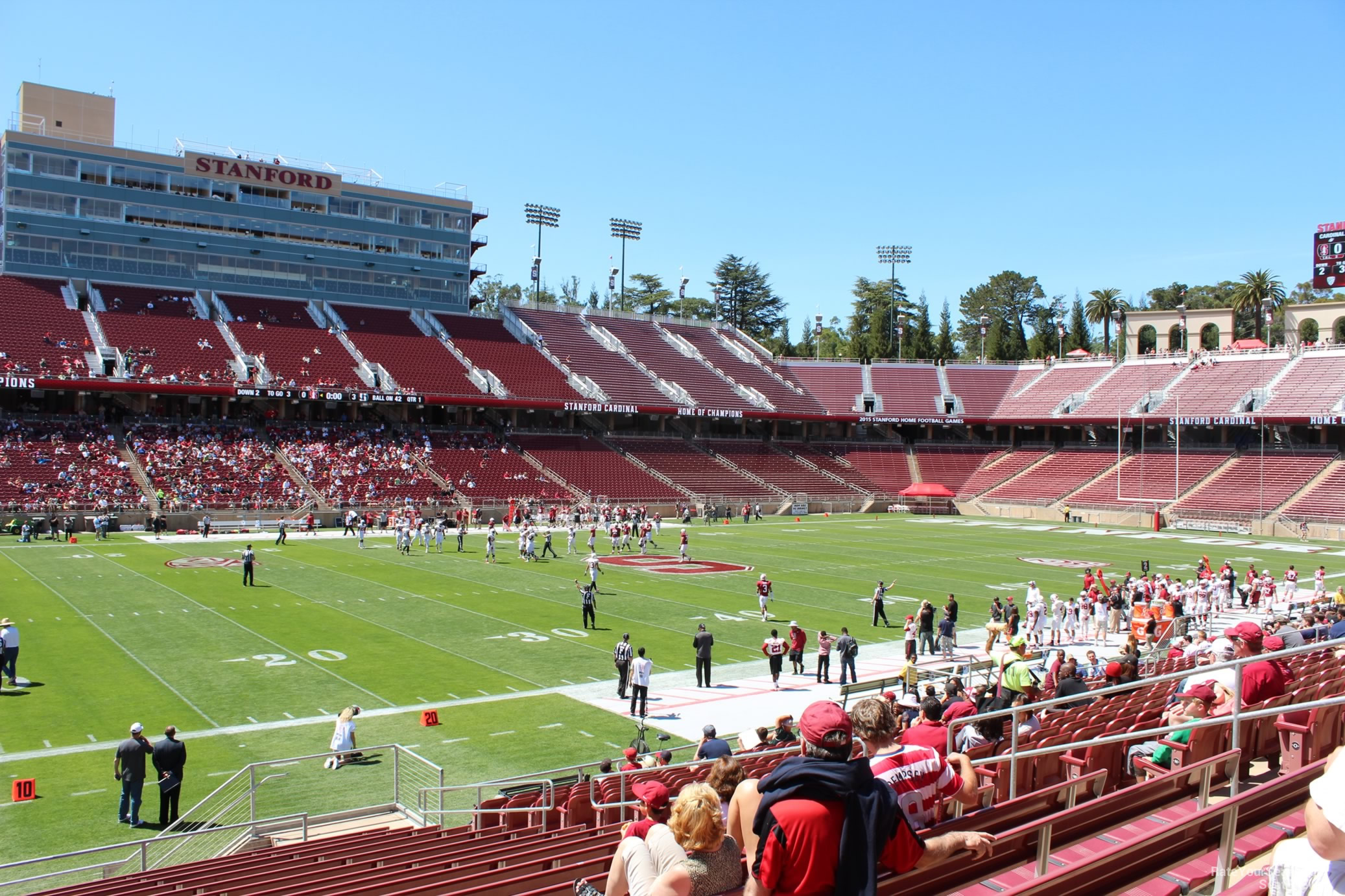 section 137, row j seat view  - stanford stadium