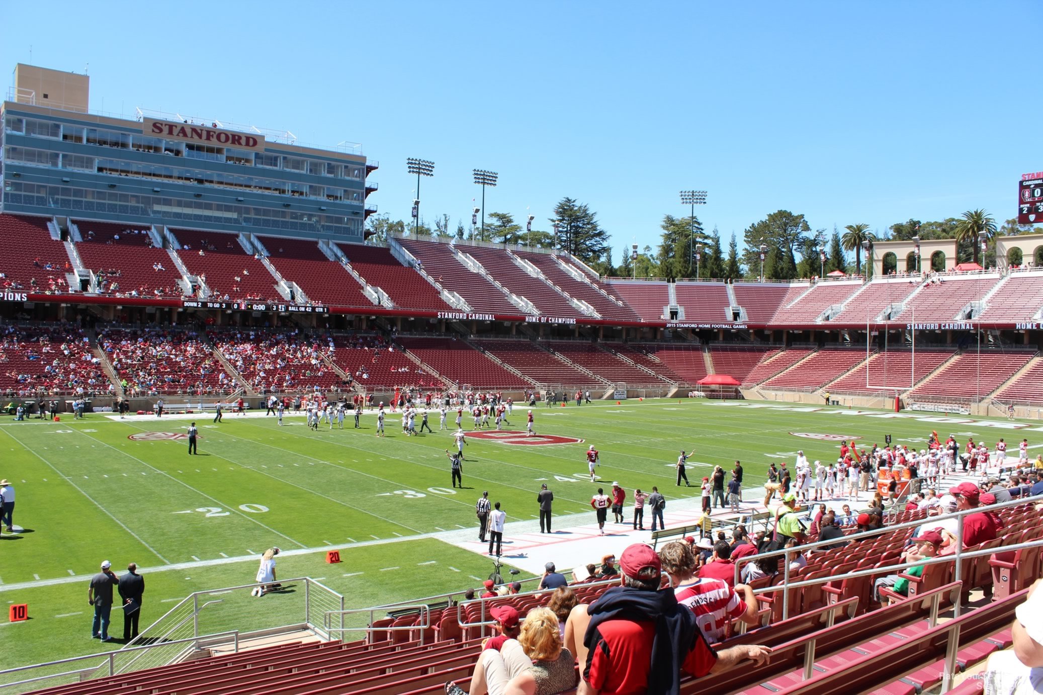 section 137, row j seat view  for football - stanford stadium