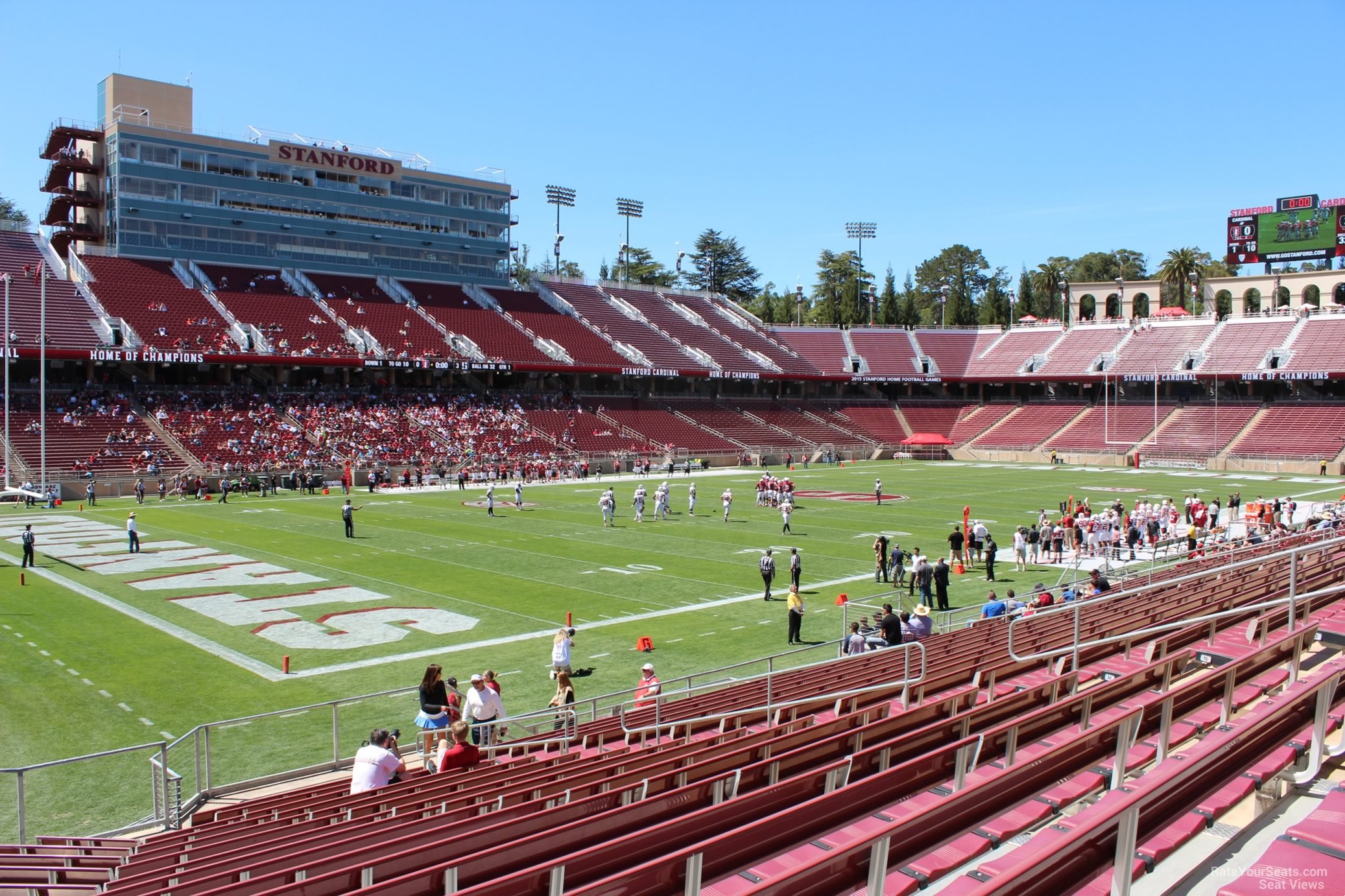 section 139, row j seat view  - stanford stadium