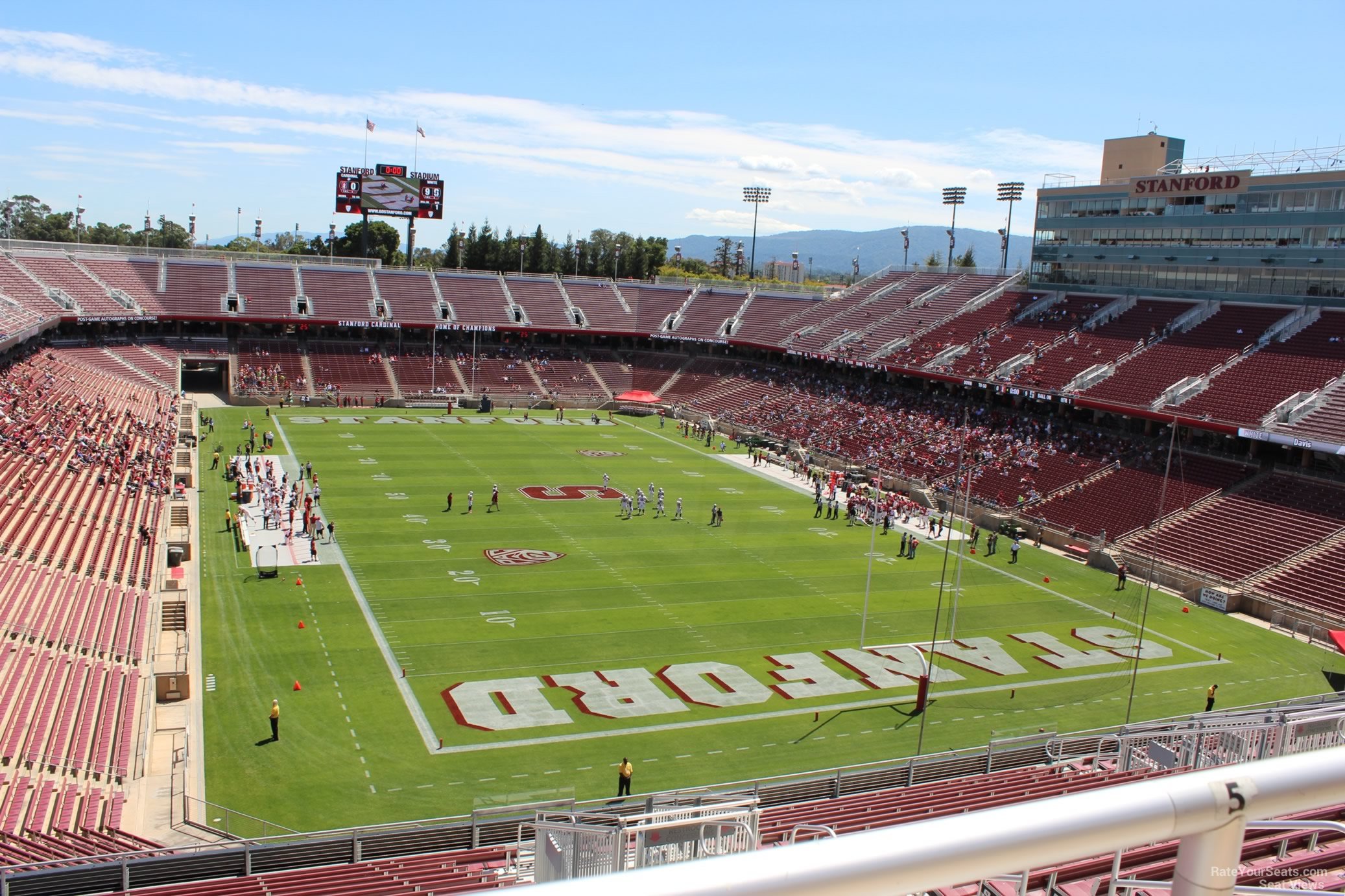 section 226, row j seat view  - stanford stadium