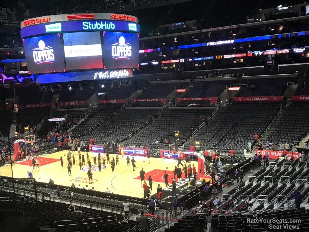 premier 11, row 10 seat view  for basketball - crypto.com arena