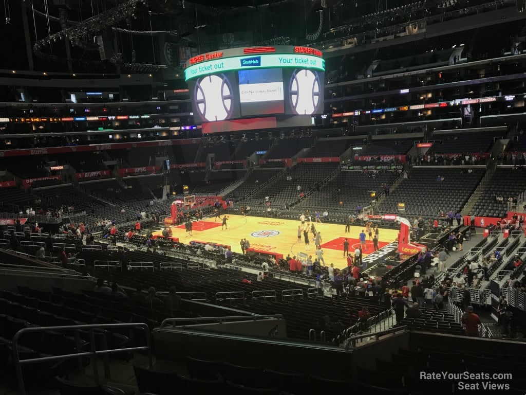 premier 2, row 10 seat view  for basketball - crypto.com arena