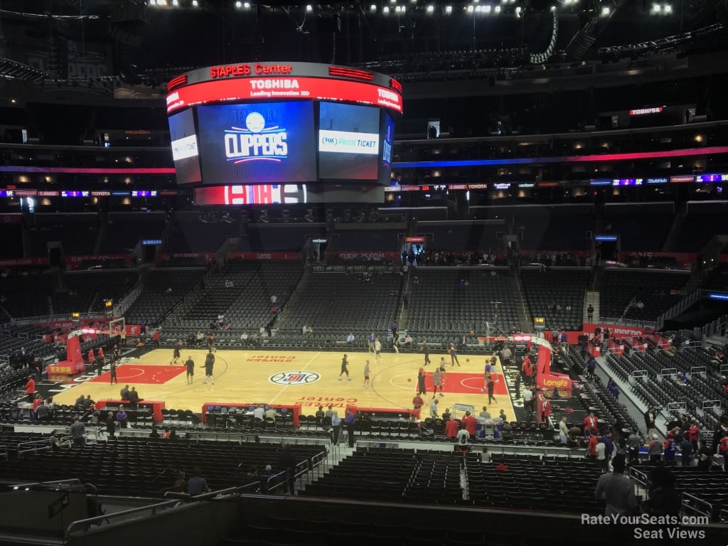 premier 4, row 10 seat view  for basketball - crypto.com arena