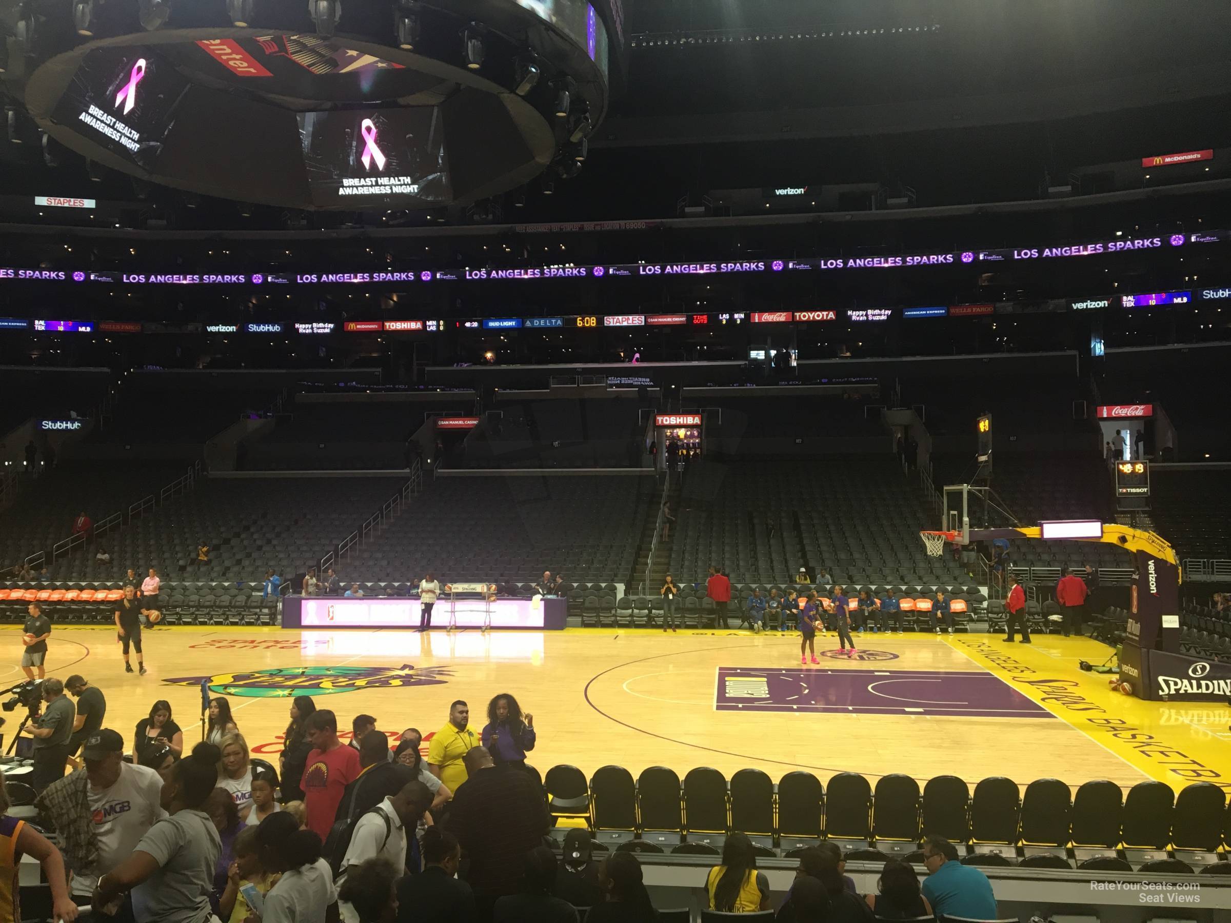 Section 110 at Staples Center for Clippers & Lakers Games