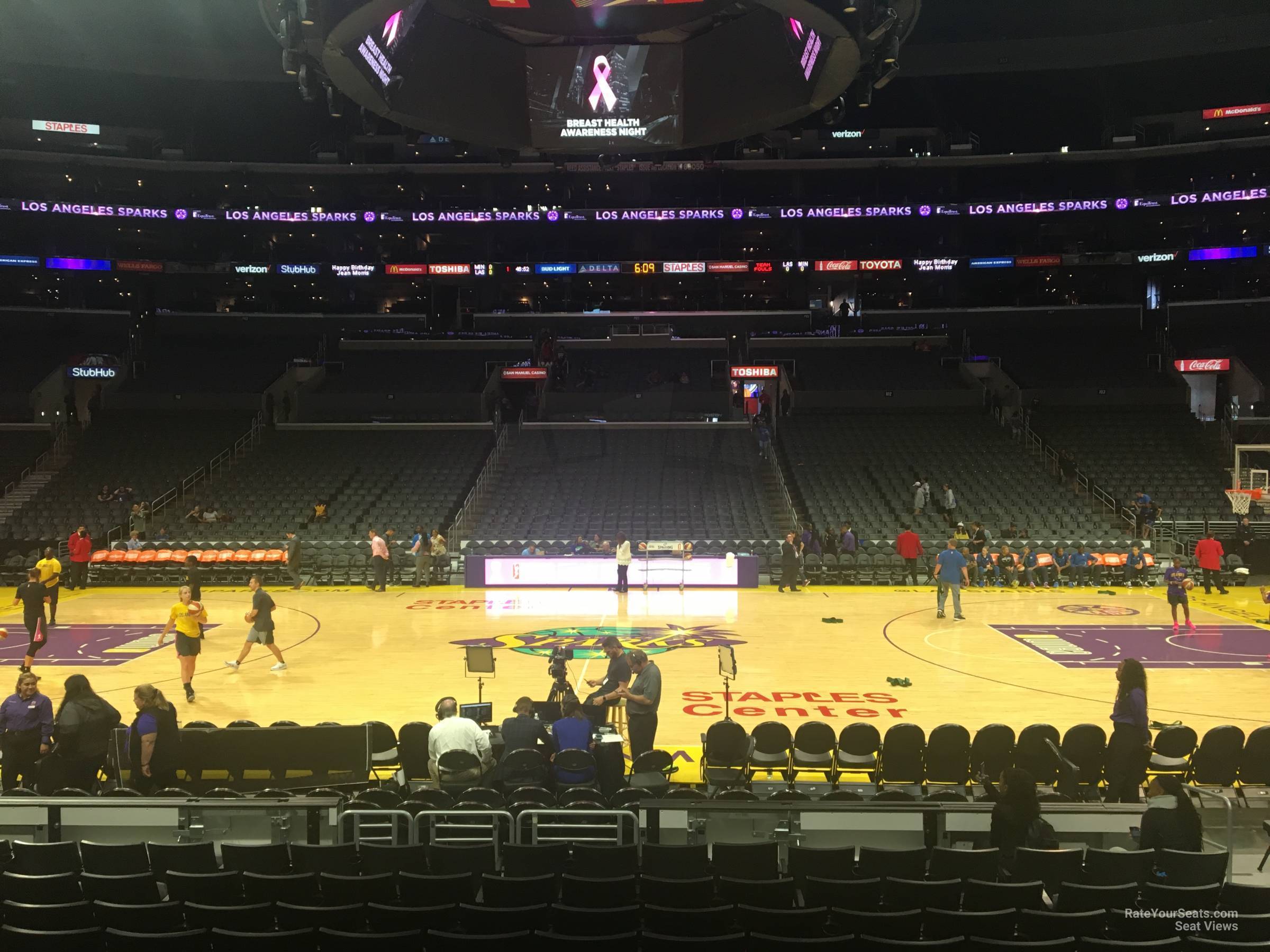 Staples Center Sparks Seating Chart