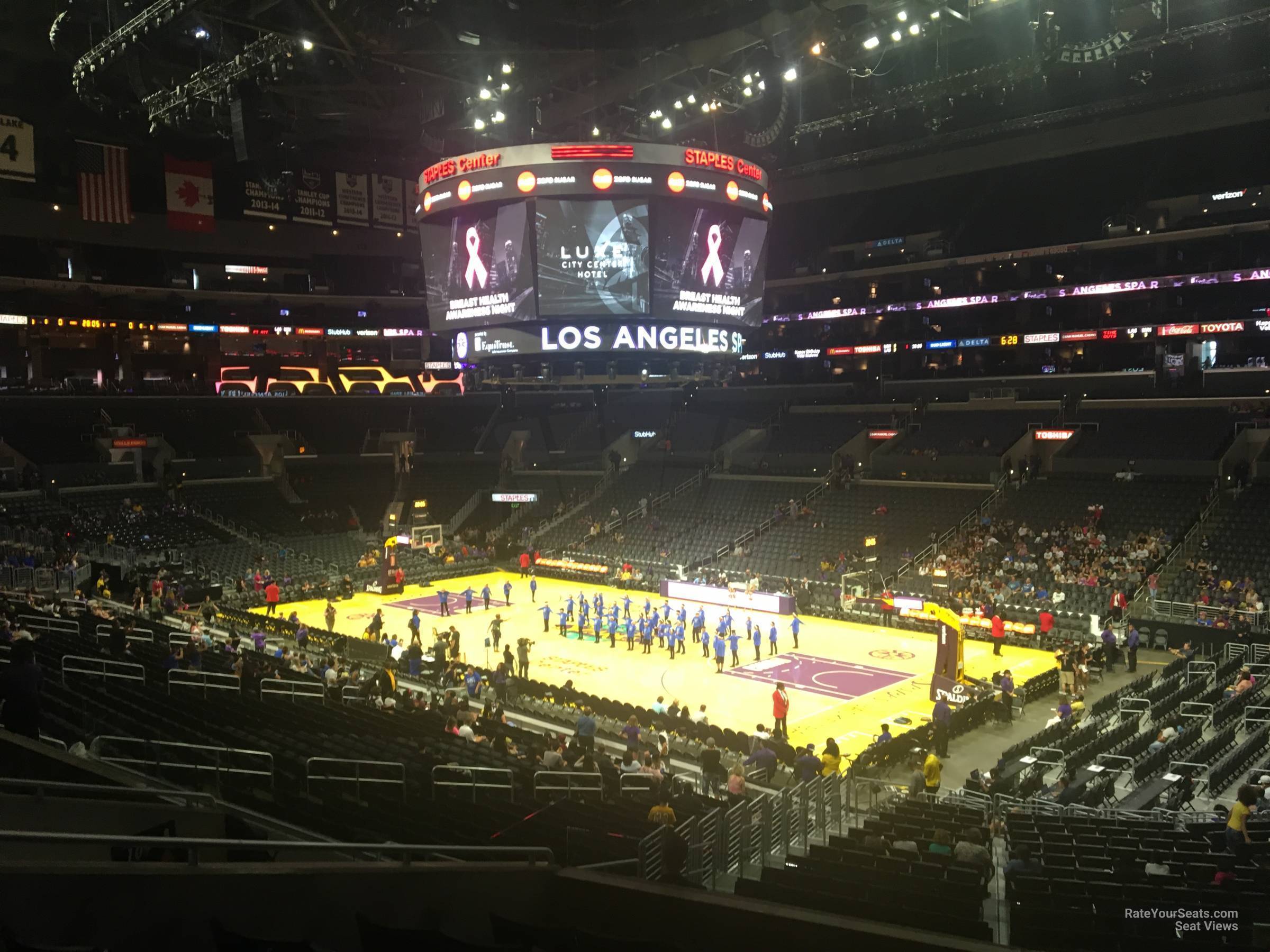 premier 11, row 8 seat view  for basketball - crypto.com arena