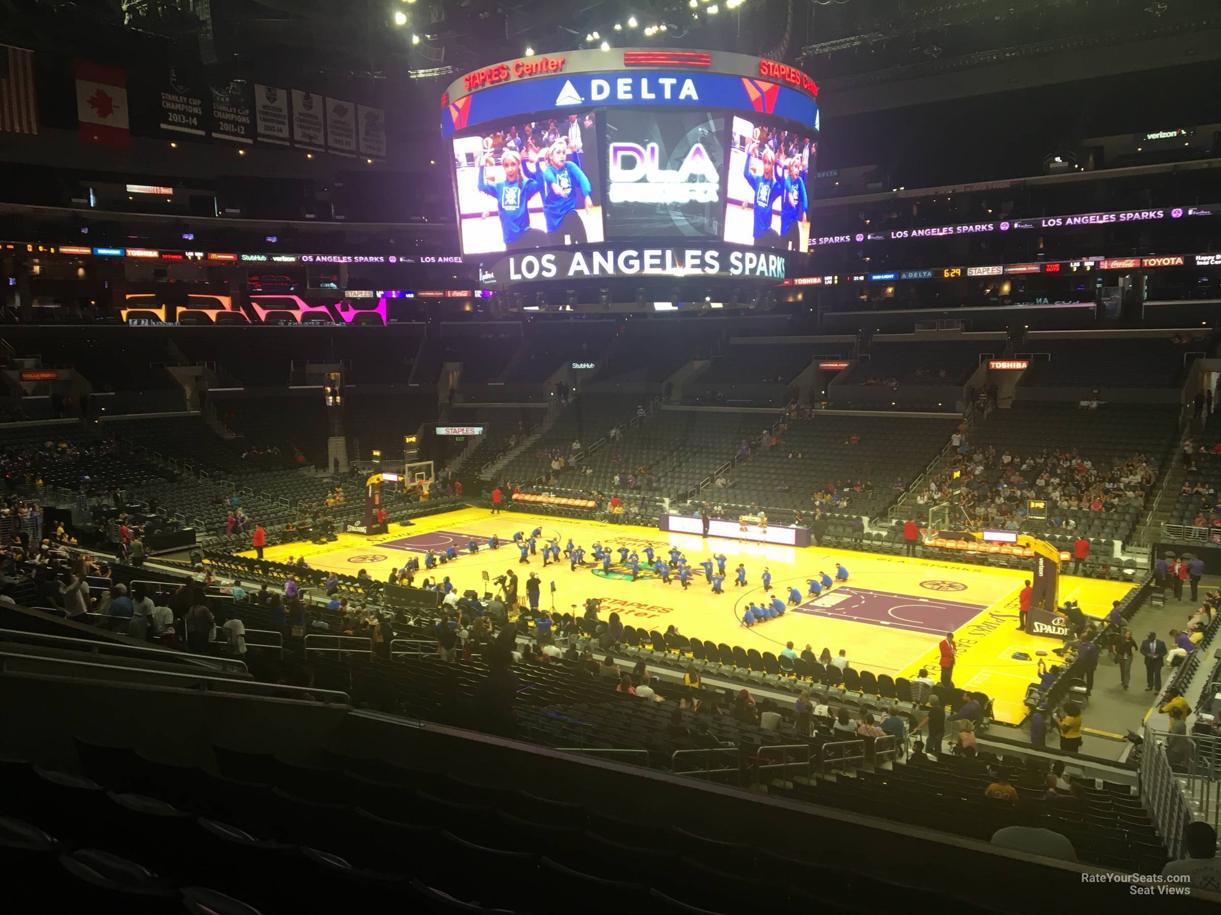 premier 12, row 8 seat view  for basketball - crypto.com arena