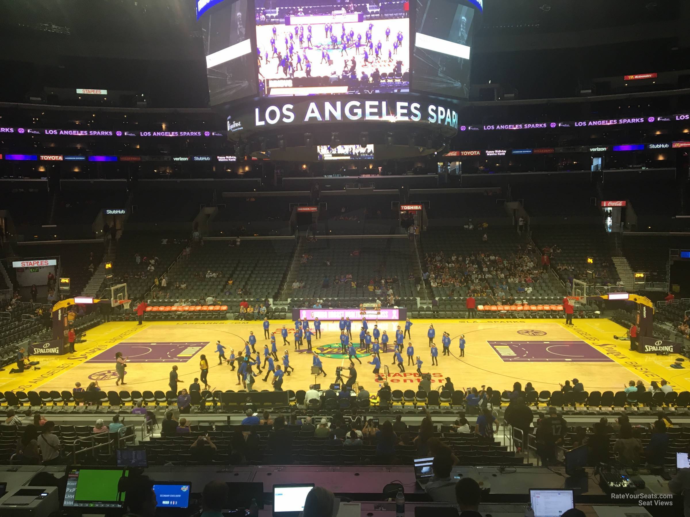 premier 14, row 3 seat view  for basketball - crypto.com arena