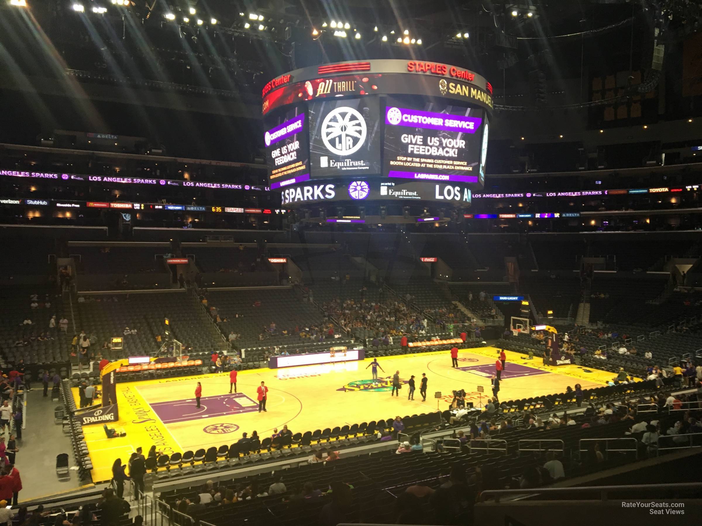 San Manuel Club Staples Center Seating Chart