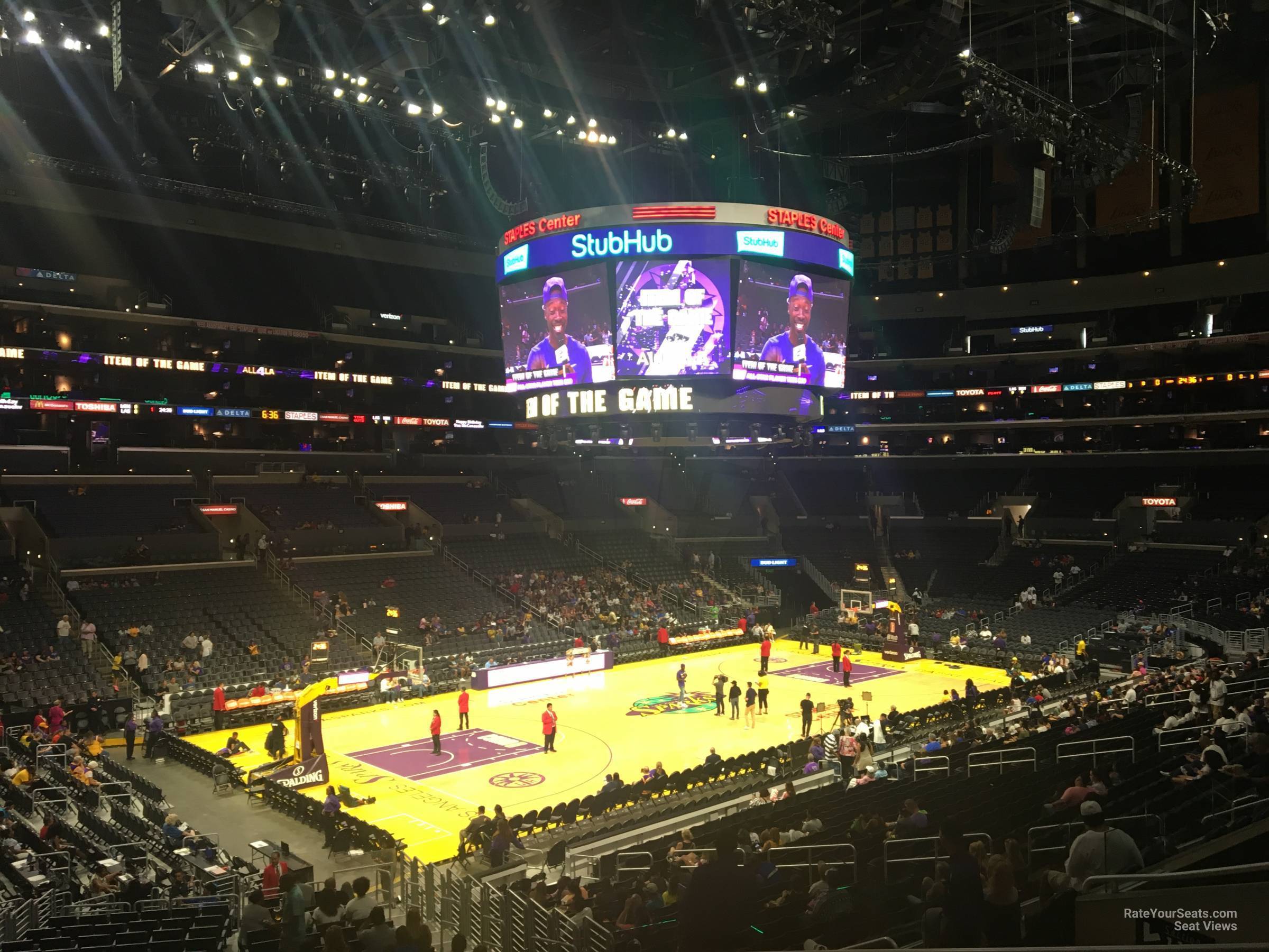 premier 17, row 3 seat view  for basketball - crypto.com arena