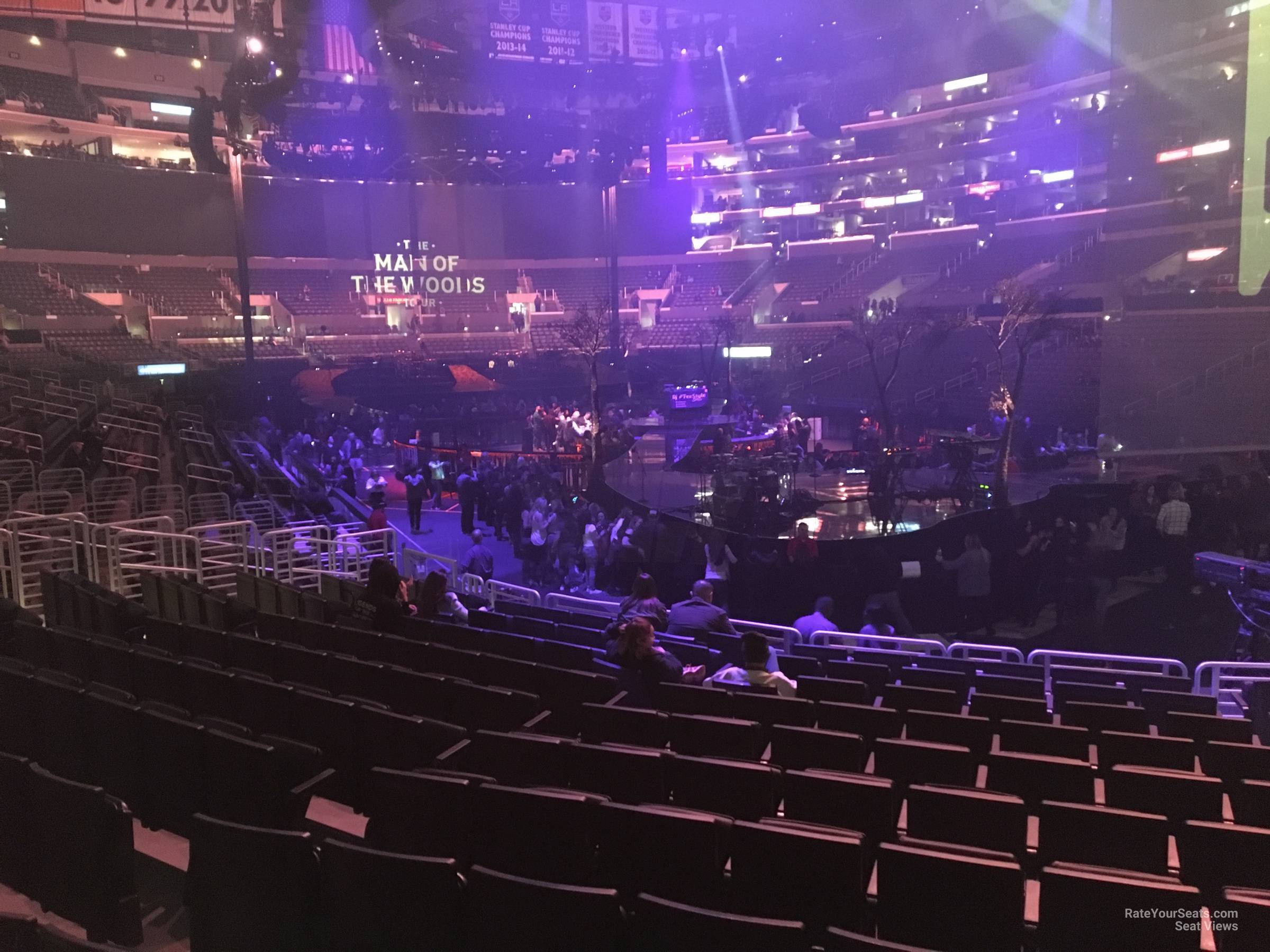 section 108, row 15 seat view  for concert - crypto.com arena