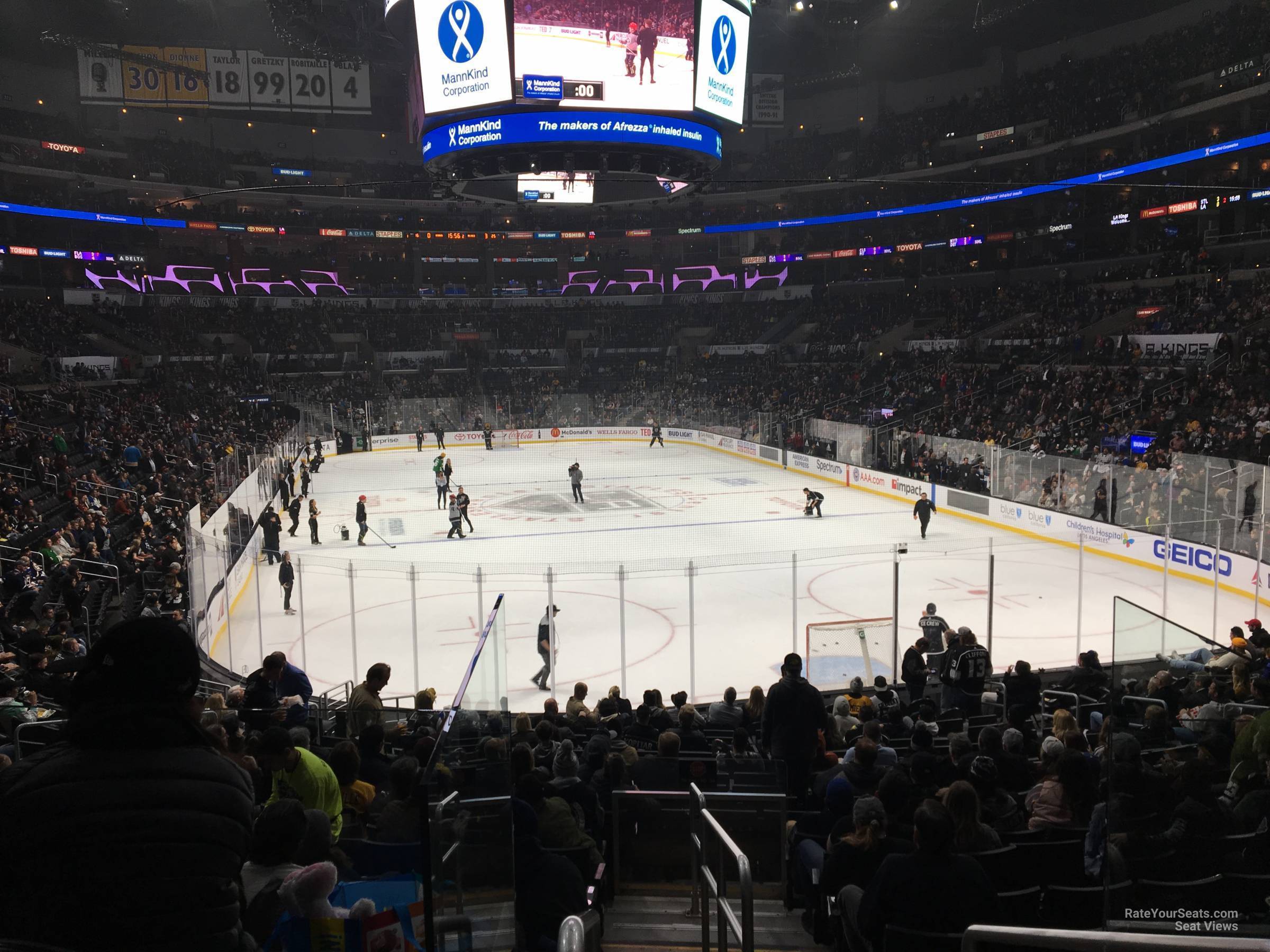 Section 107 at Staples Center Los Angeles Kings