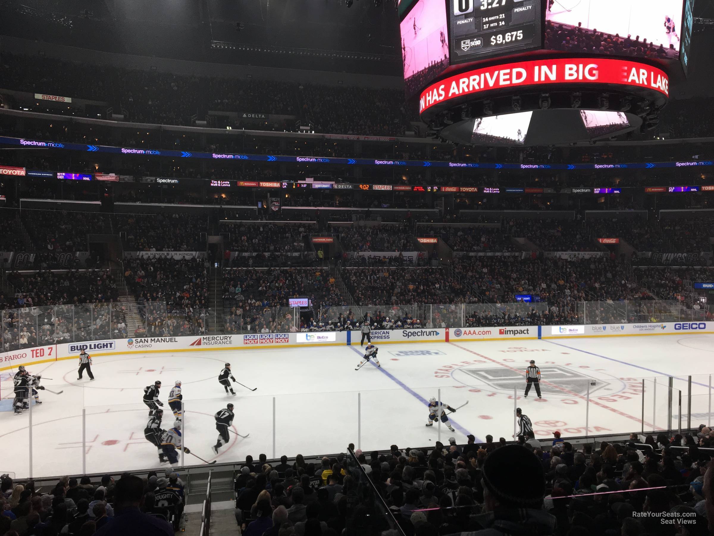 section 112, row 20 seat view  for hockey - crypto.com arena