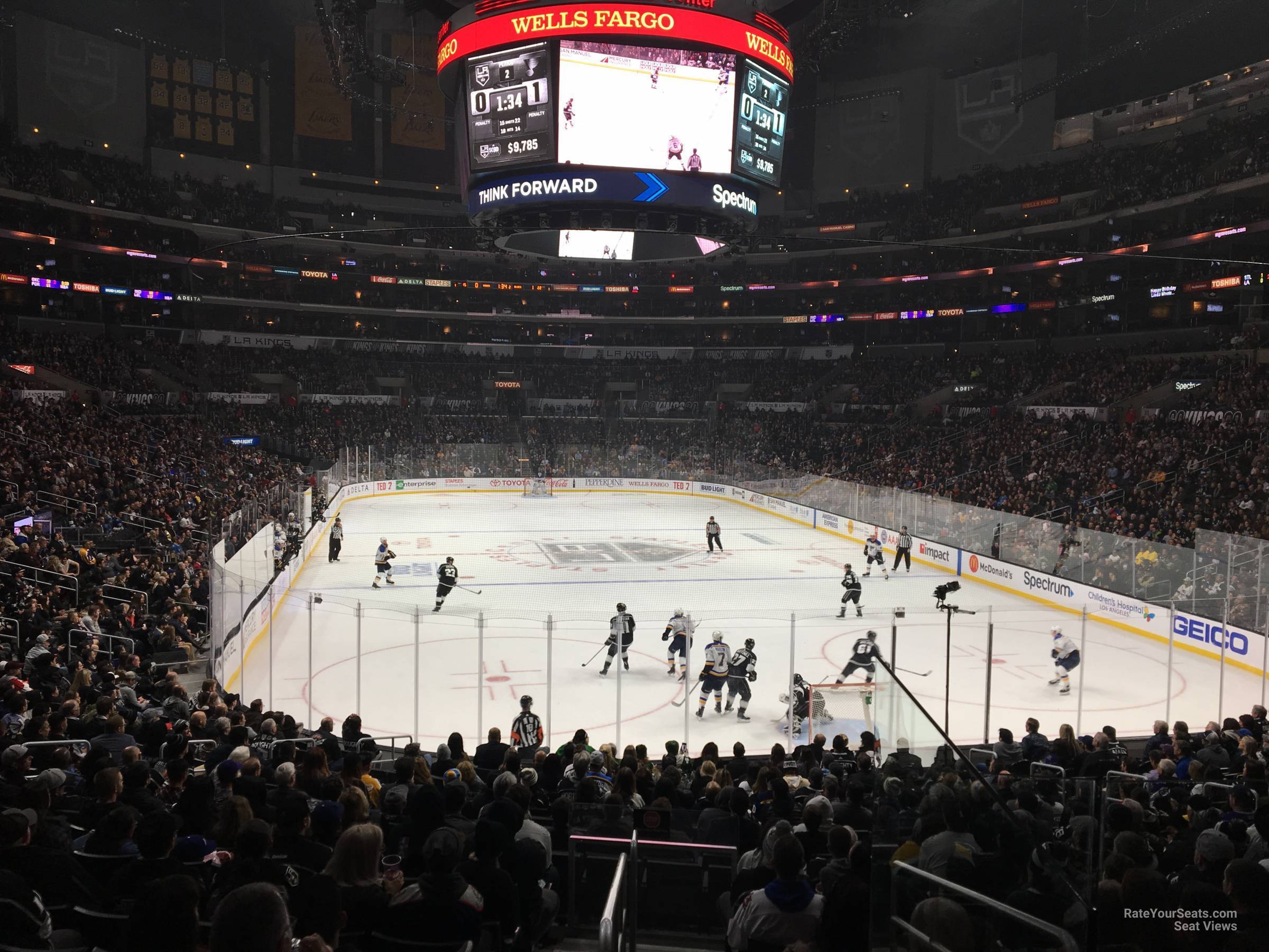 section 116, row 20 seat view  for hockey - crypto.com arena