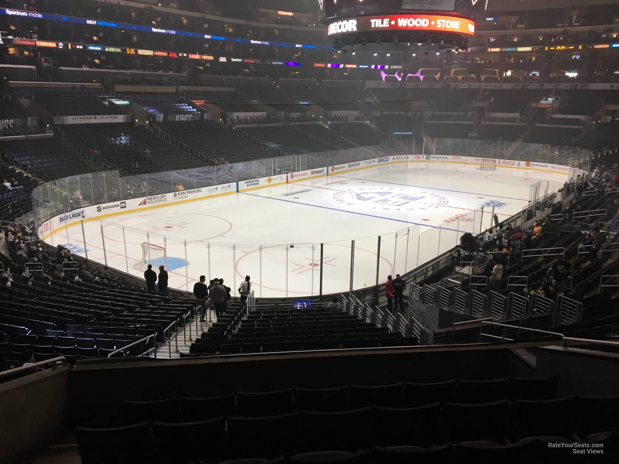 section 205, row 6 seat view  for hockey - crypto.com arena