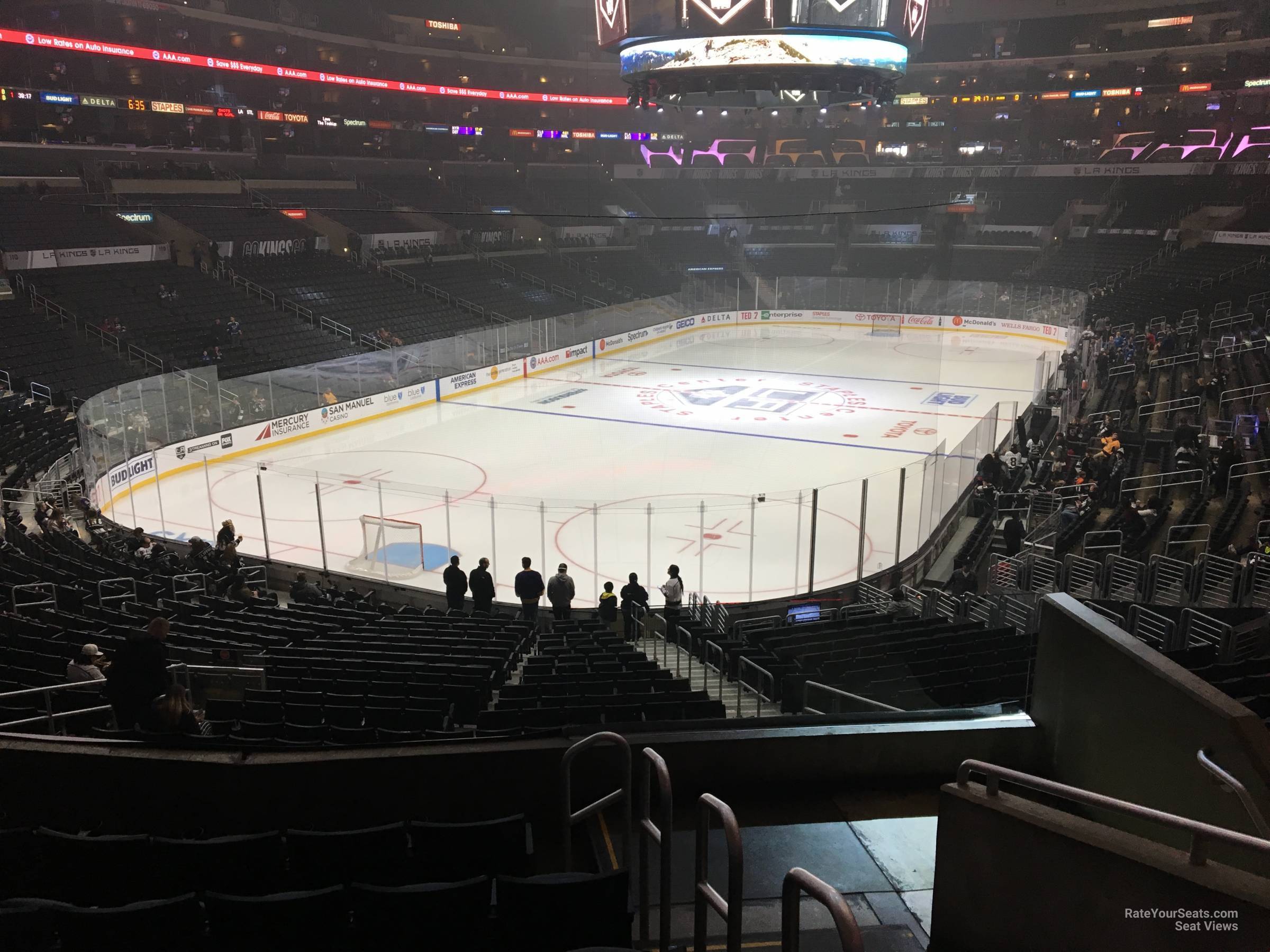 section 206, row 6 seat view  for hockey - crypto.com arena