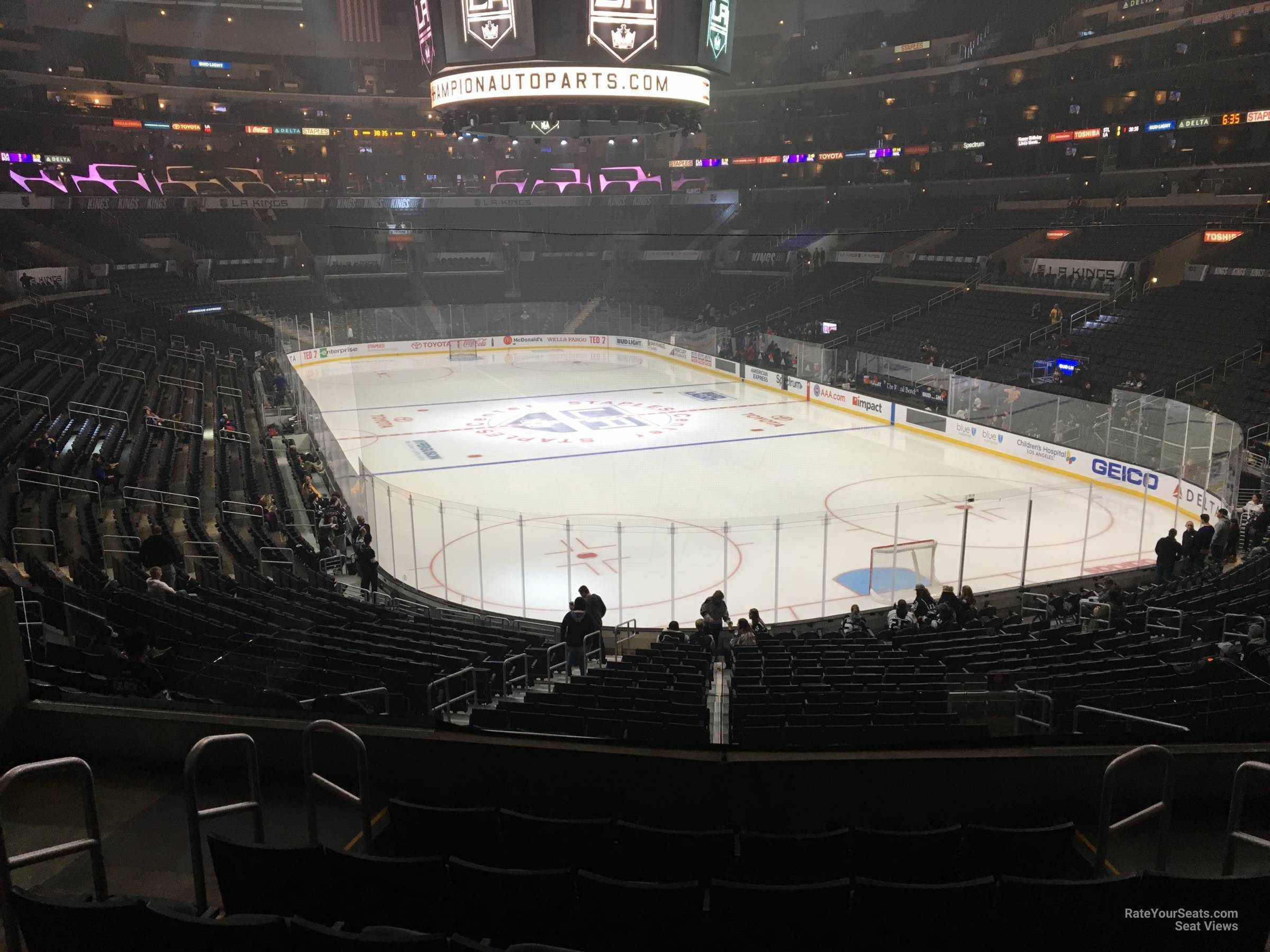 section 209, row 6 seat view  for hockey - crypto.com arena