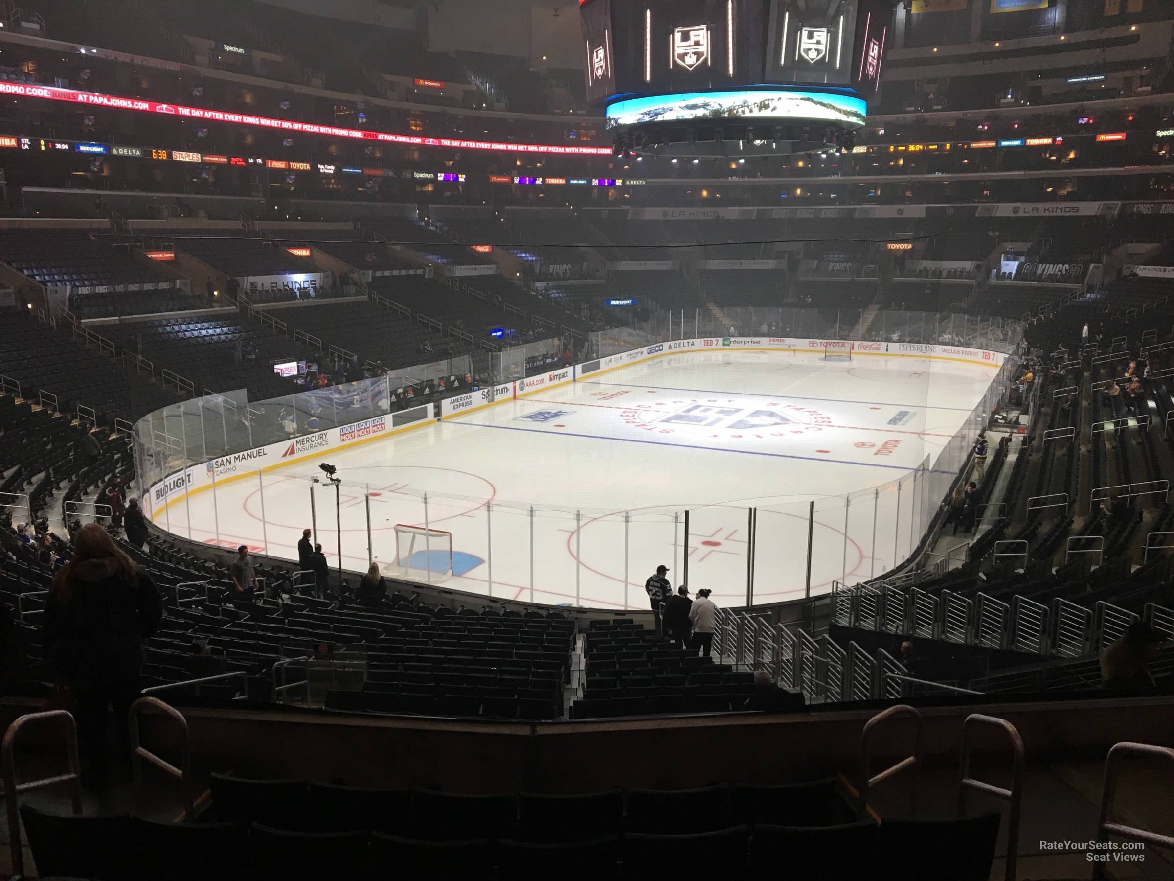 section 215, row 6 seat view  for hockey - crypto.com arena