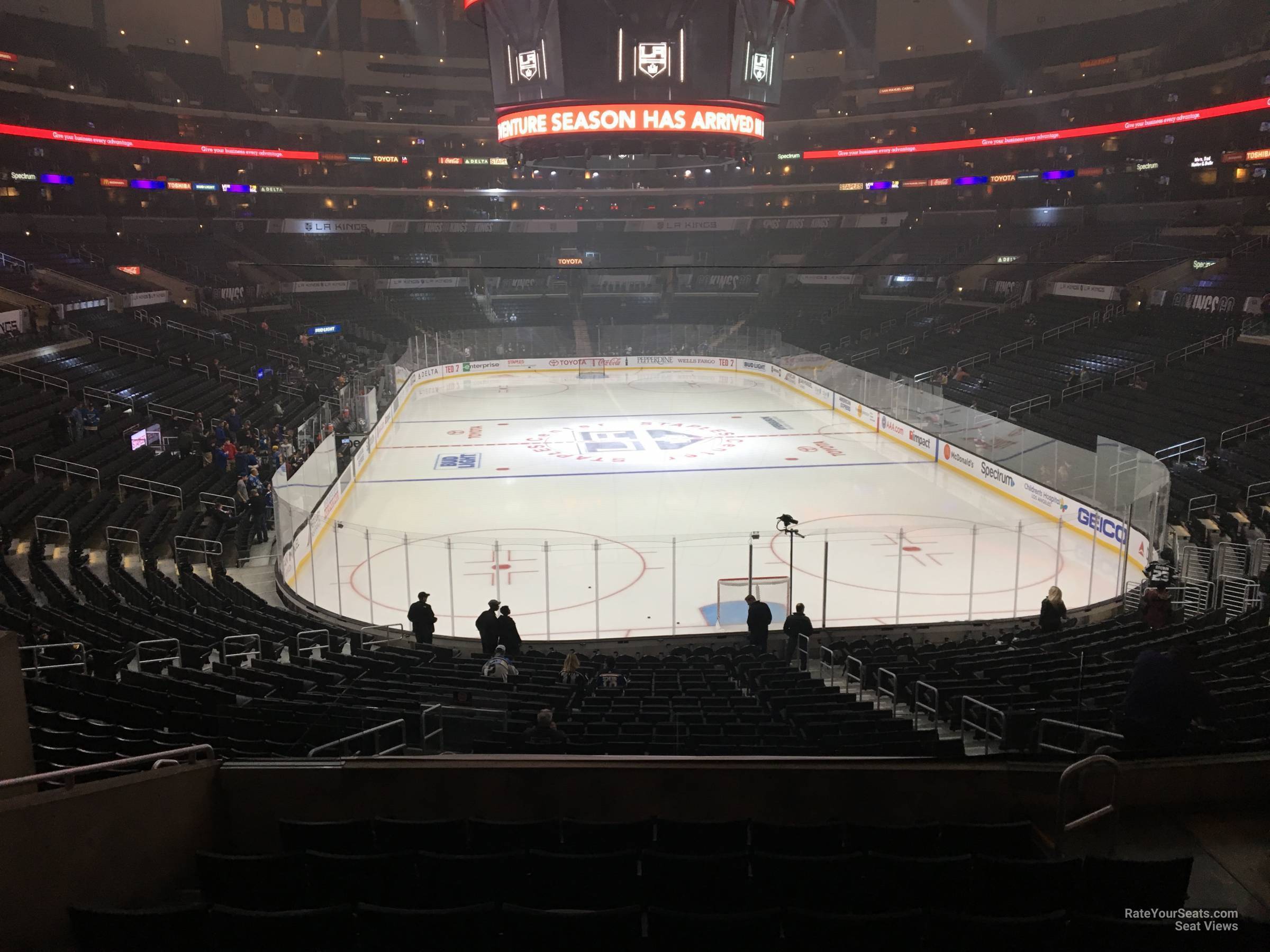 section 217, row 6 seat view  for hockey - crypto.com arena