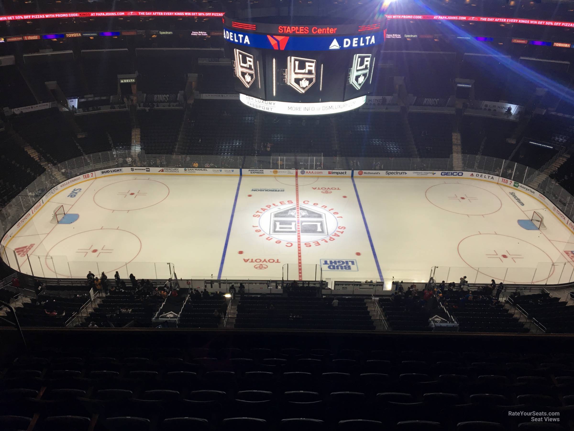 section 301, row 7 seat view  for hockey - crypto.com arena