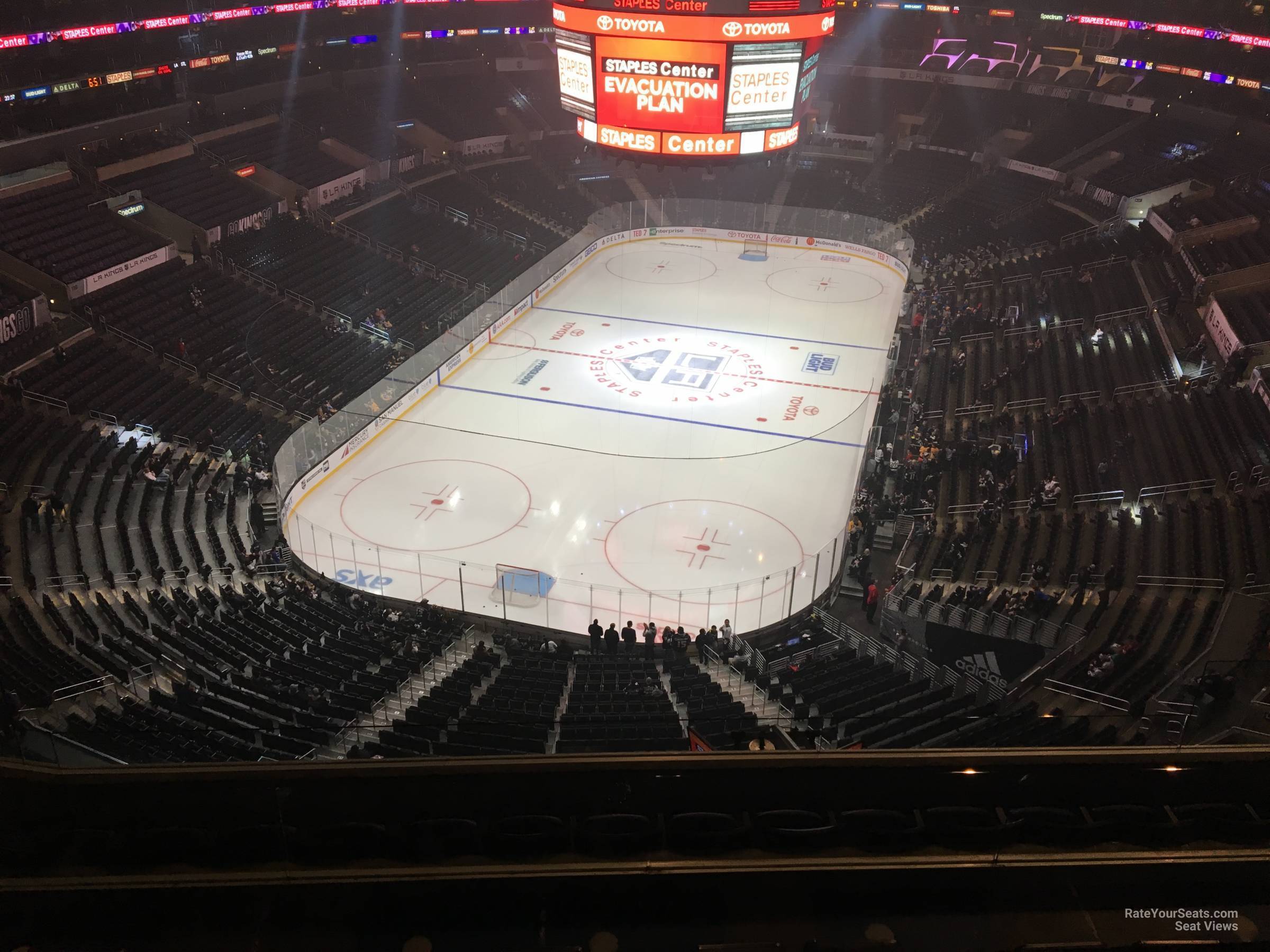 section 308, row 7 seat view  for hockey - crypto.com arena