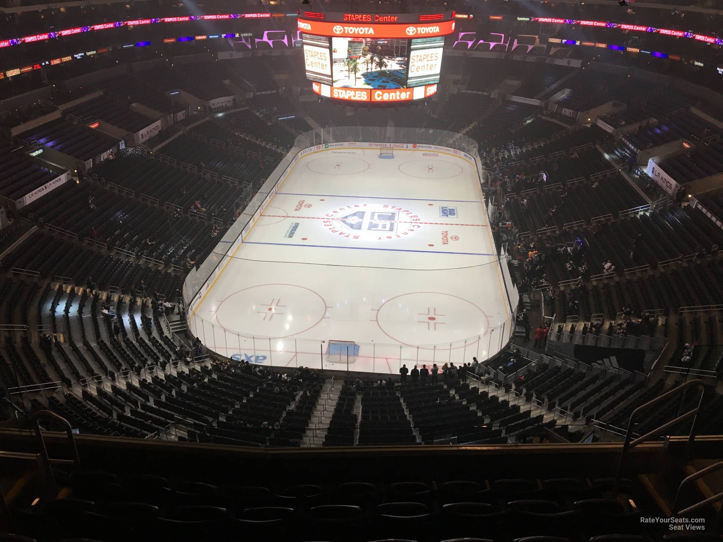 section 309, row 7 seat view  for hockey - crypto.com arena