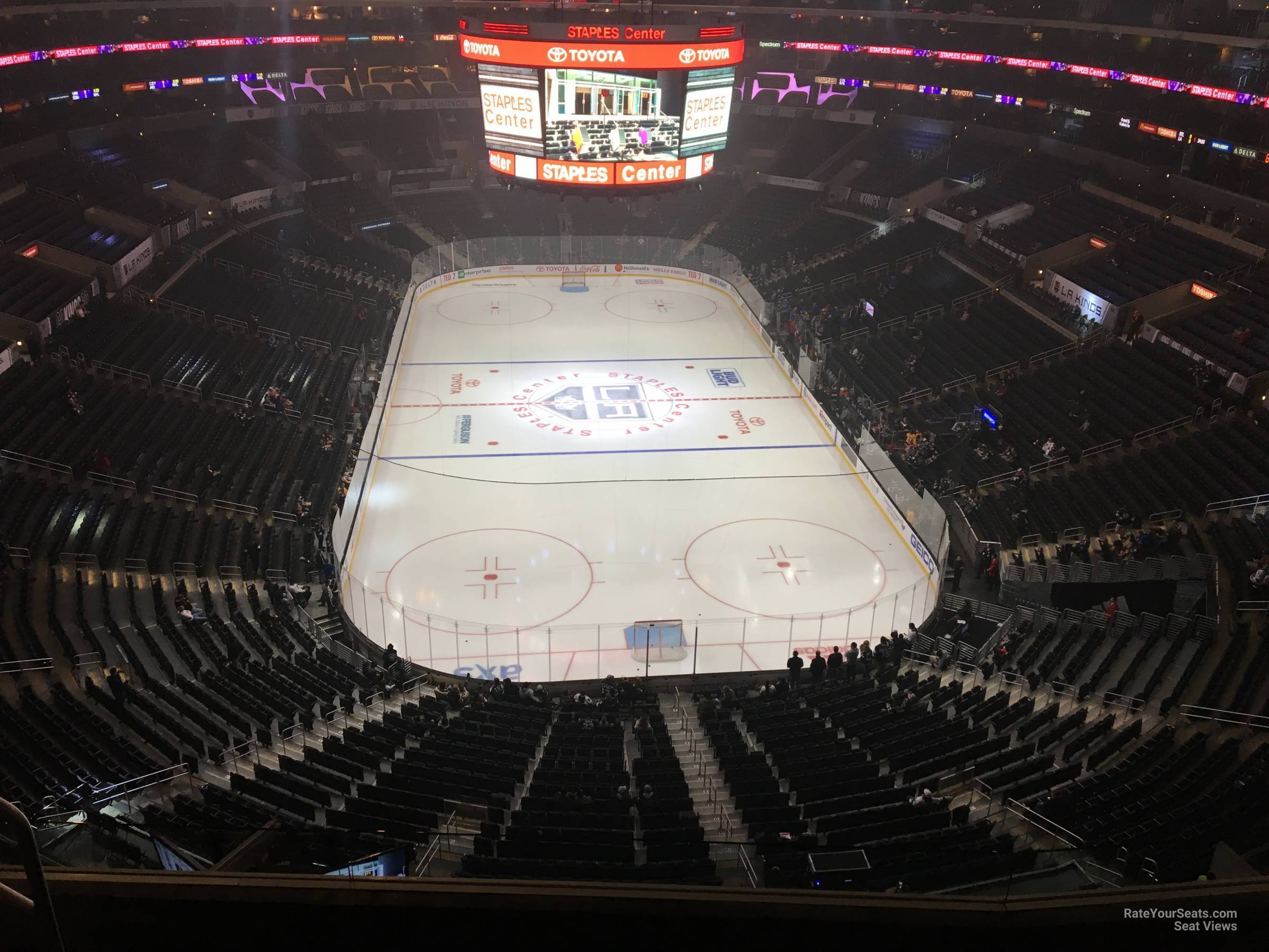 section 310, row 7 seat view  for hockey - crypto.com arena
