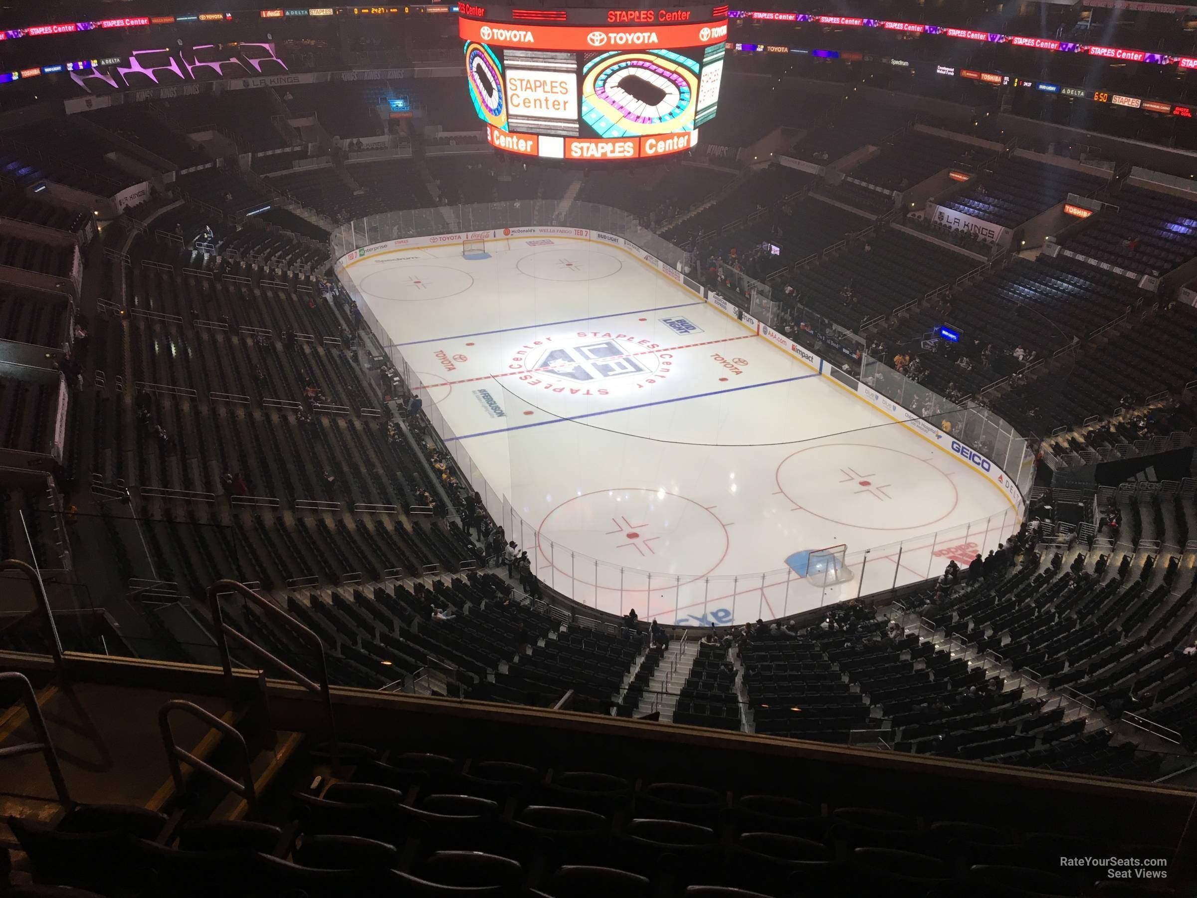 section 312, row 7 seat view  for hockey - crypto.com arena
