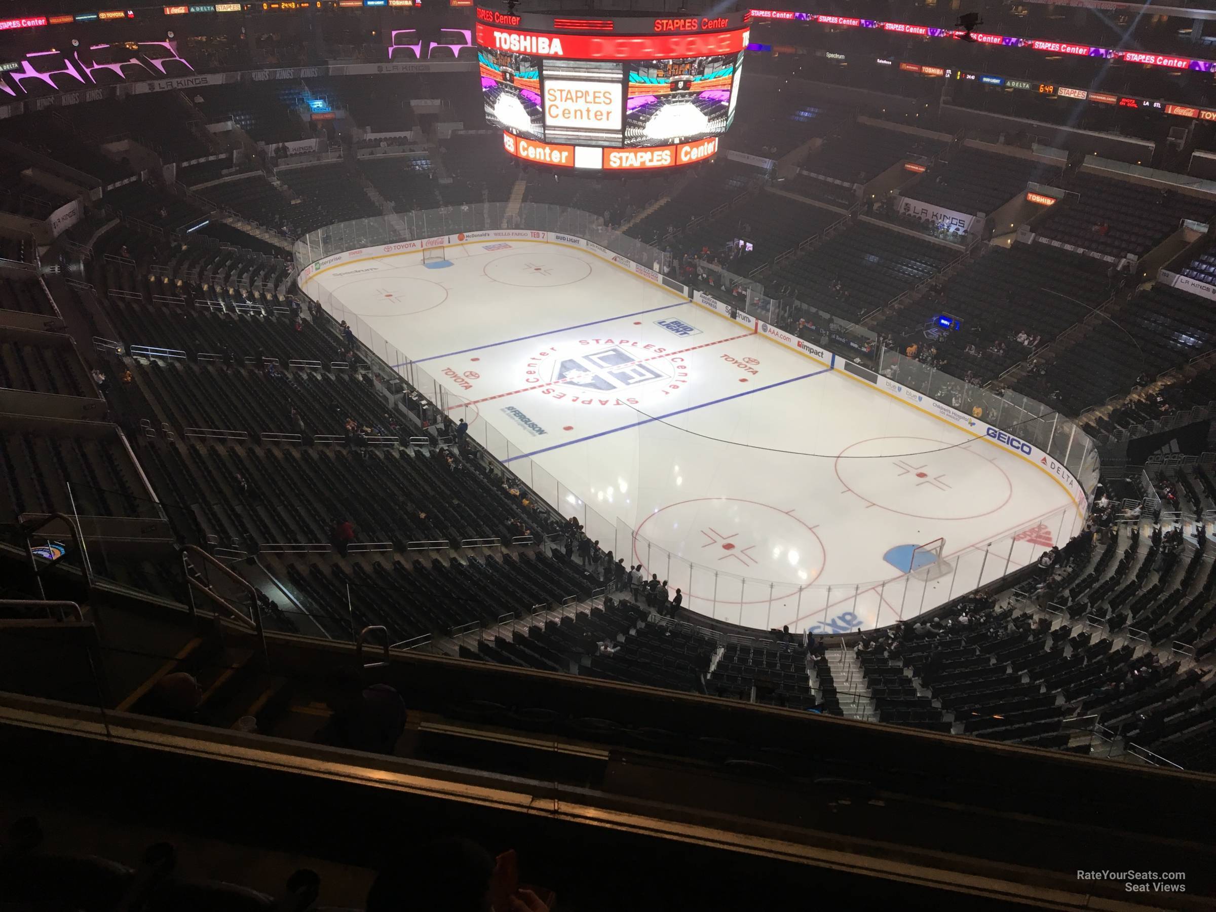 section 313, row 7 seat view  for hockey - crypto.com arena