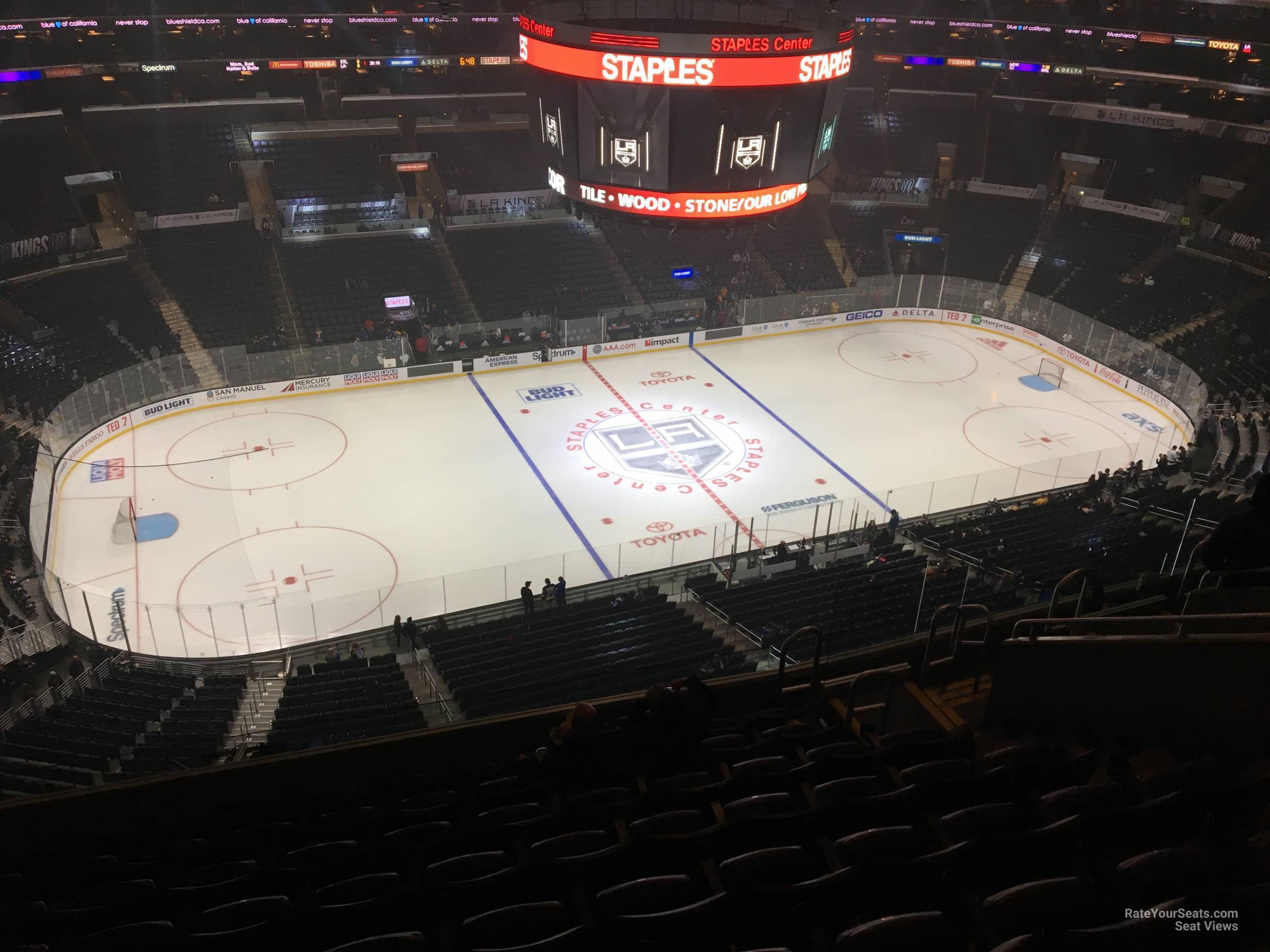 section 320, row 7 seat view  for hockey - crypto.com arena