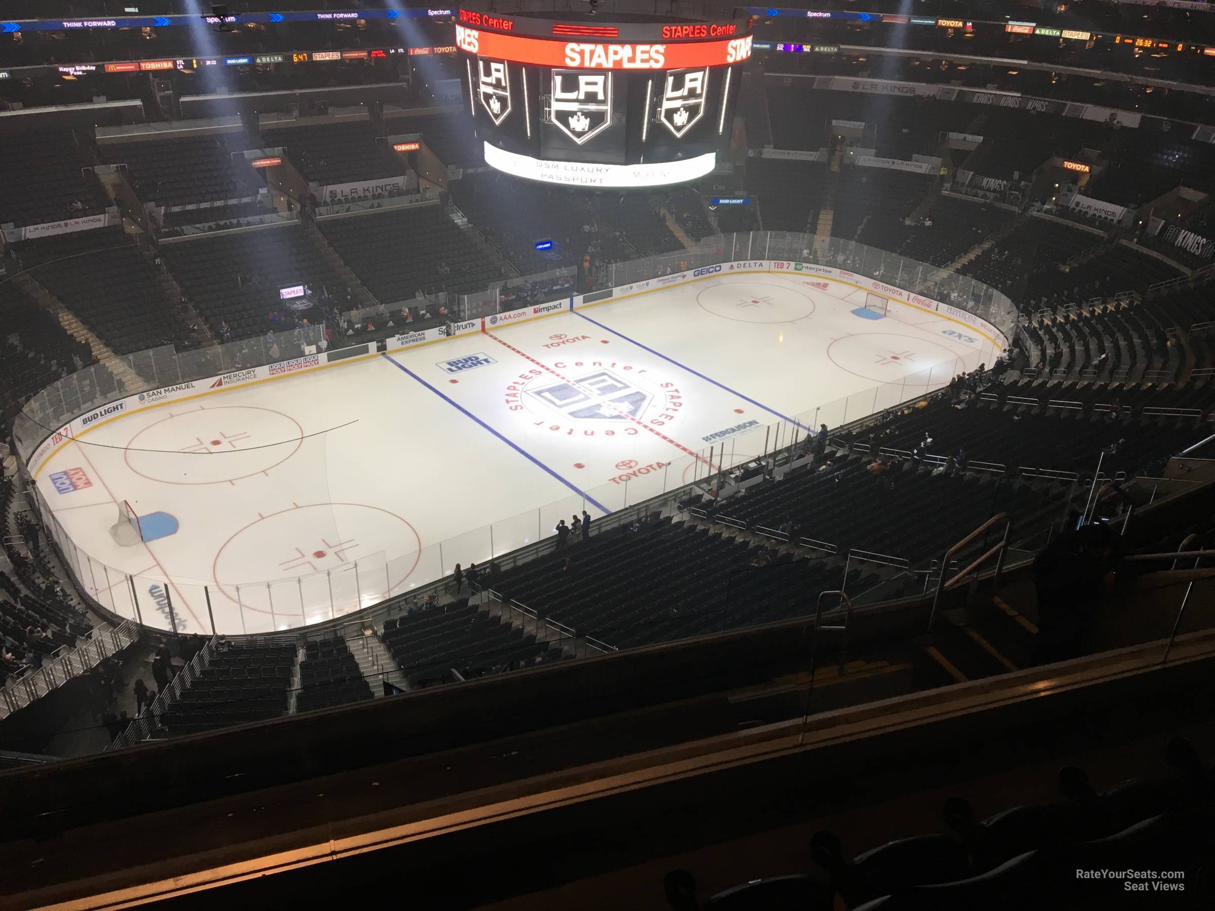 section 321, row 7 seat view  for hockey - crypto.com arena
