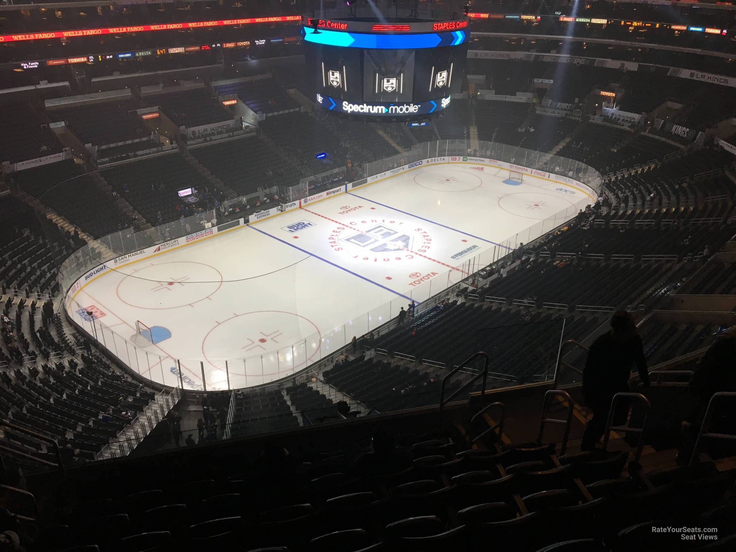 section 322, row 7 seat view  for hockey - crypto.com arena