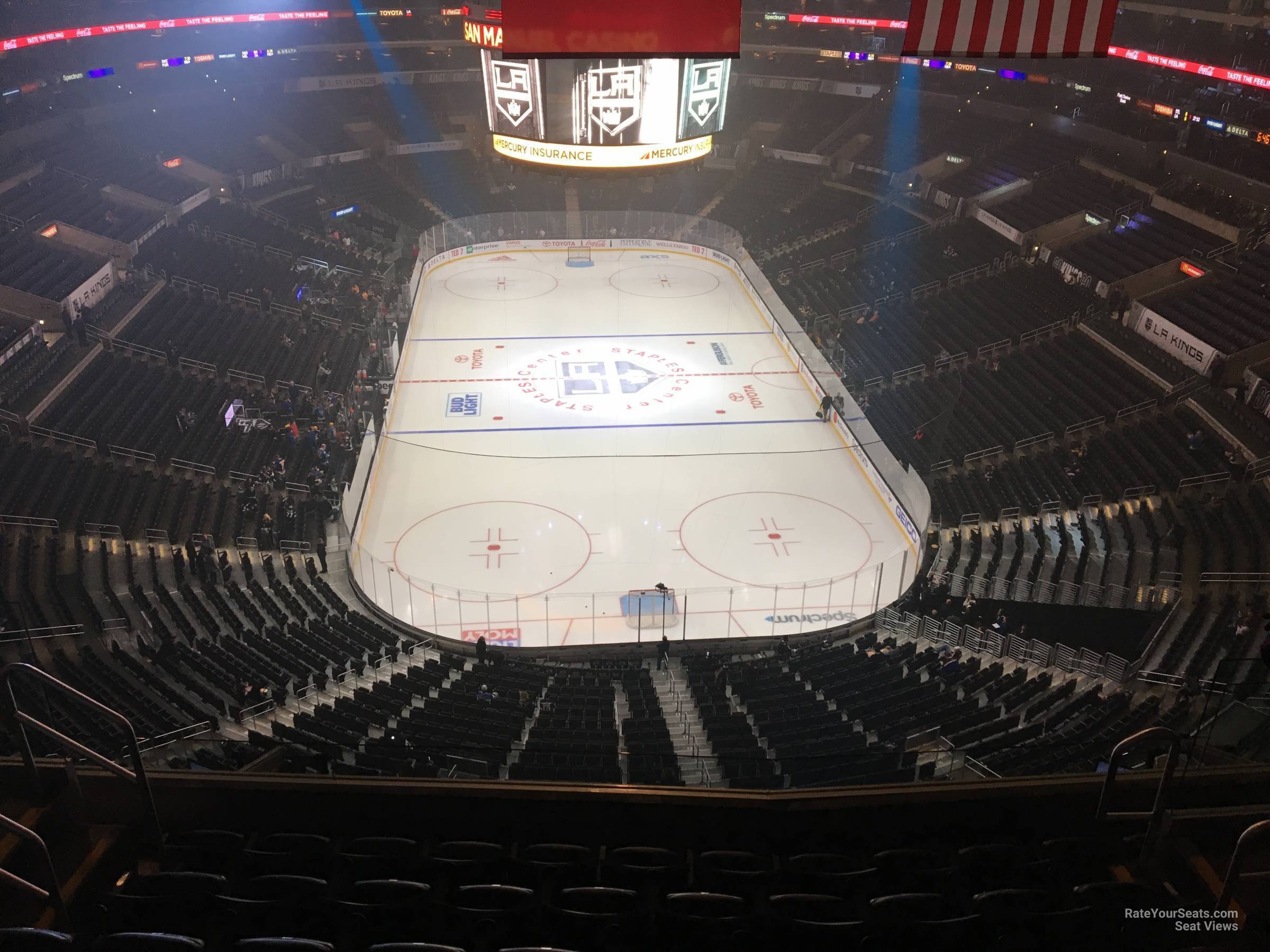 section 327, row 7 seat view  for hockey - crypto.com arena